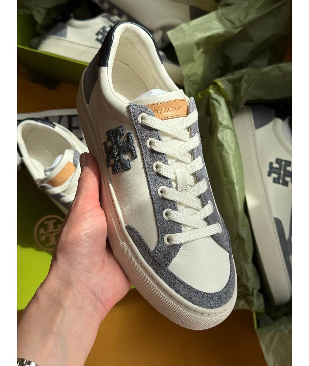 TORY BURCH Белые кожаные кеды, фото 8