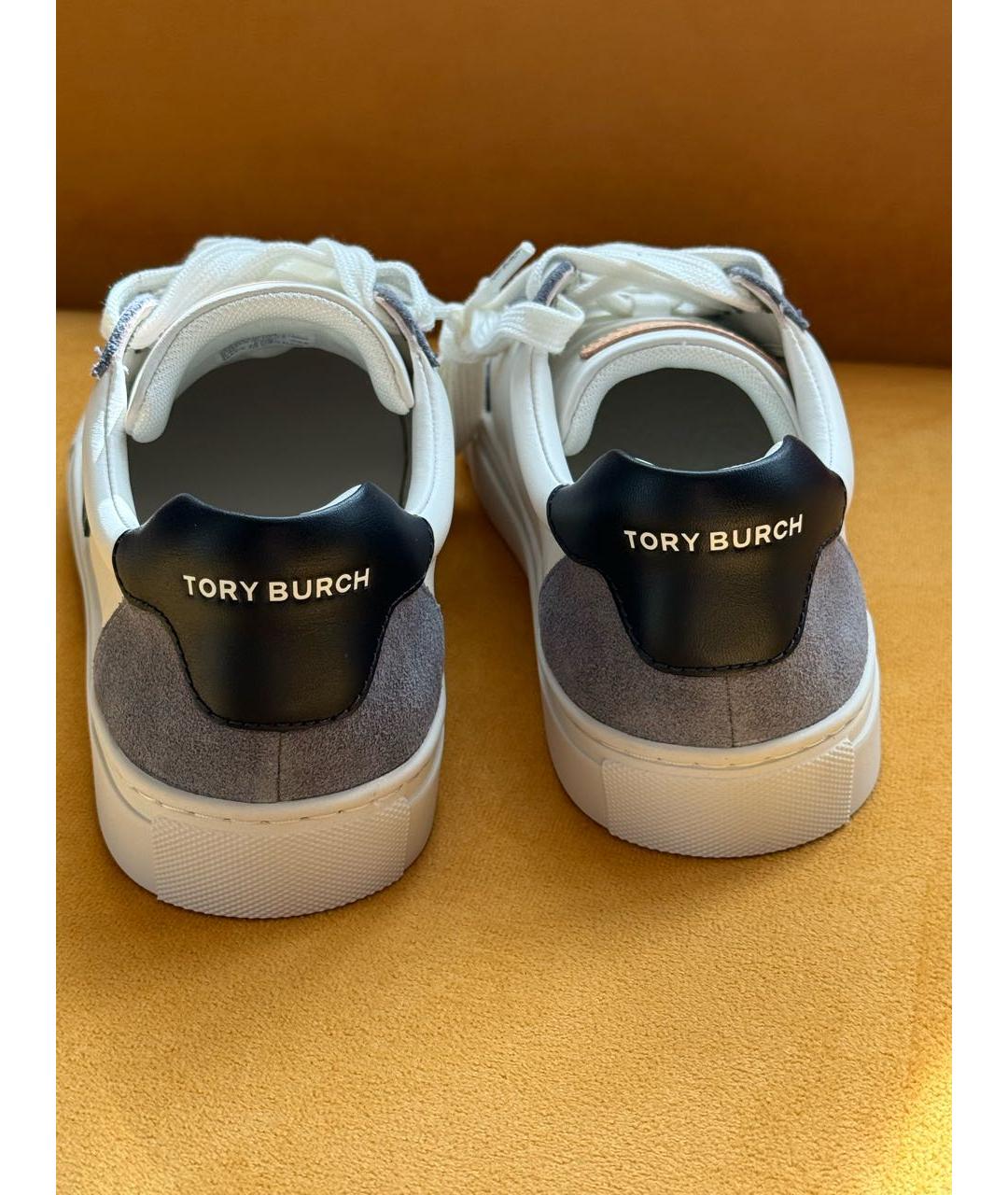 TORY BURCH Белые кожаные кеды, фото 4