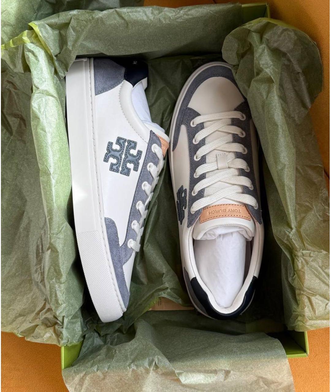 TORY BURCH Белые кожаные кеды, фото 6