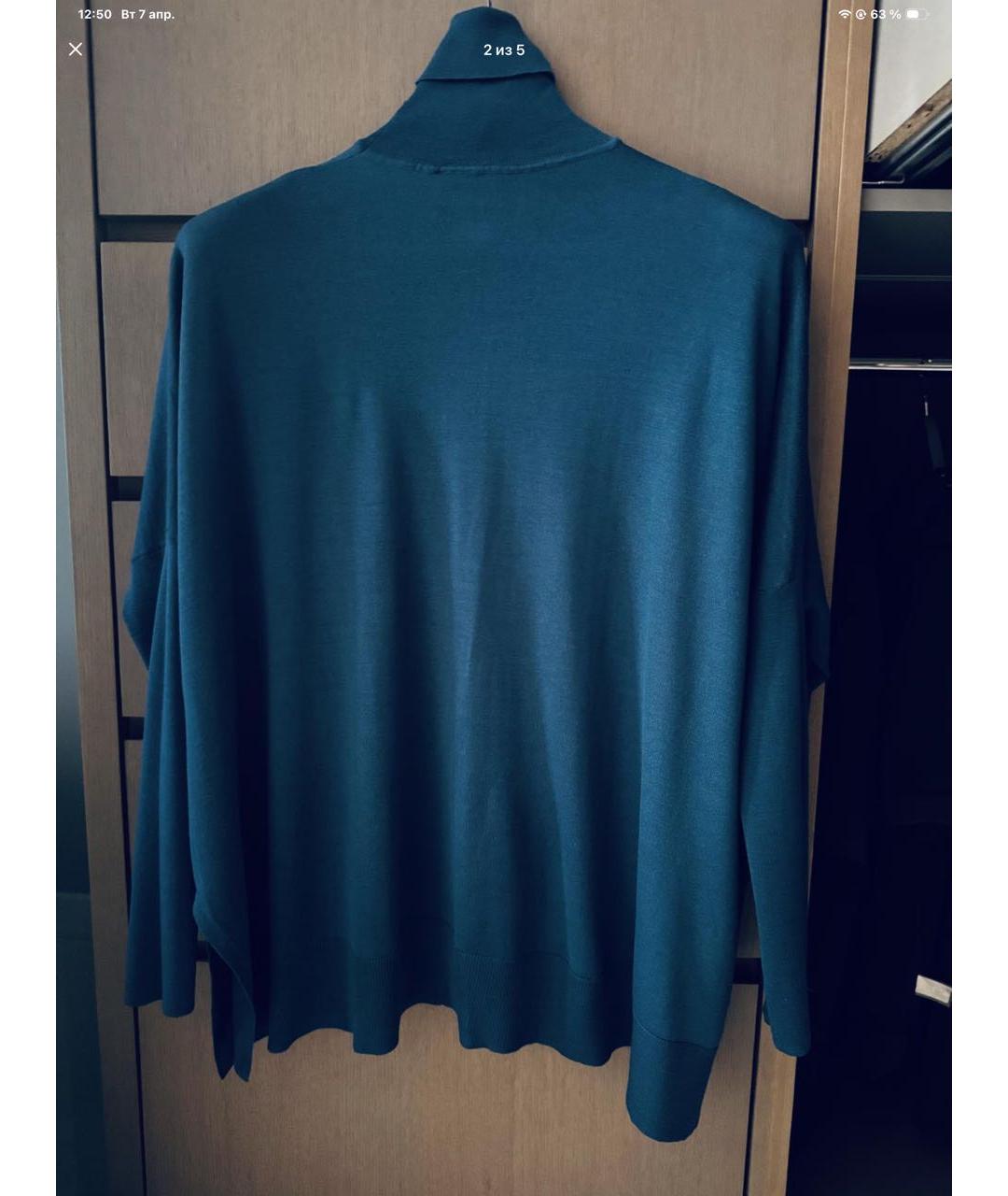 GUCCI Зеленый шерстяной джемпер / свитер, фото 2