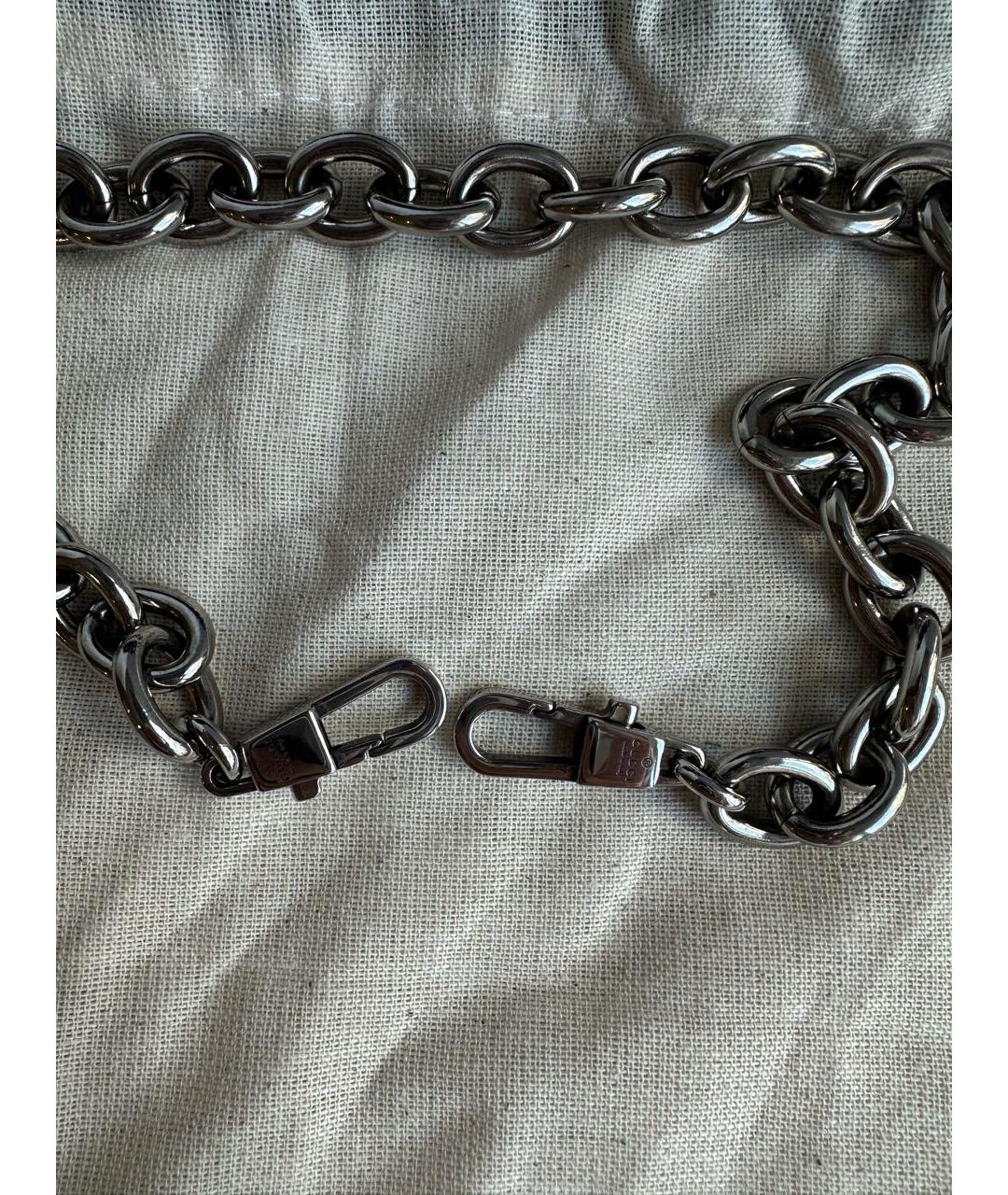 GUCCI Черная кожаная сумка через плечо, фото 5