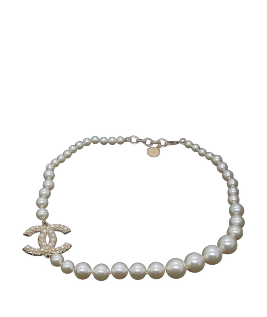 CHANEL Белое колье, фото 1