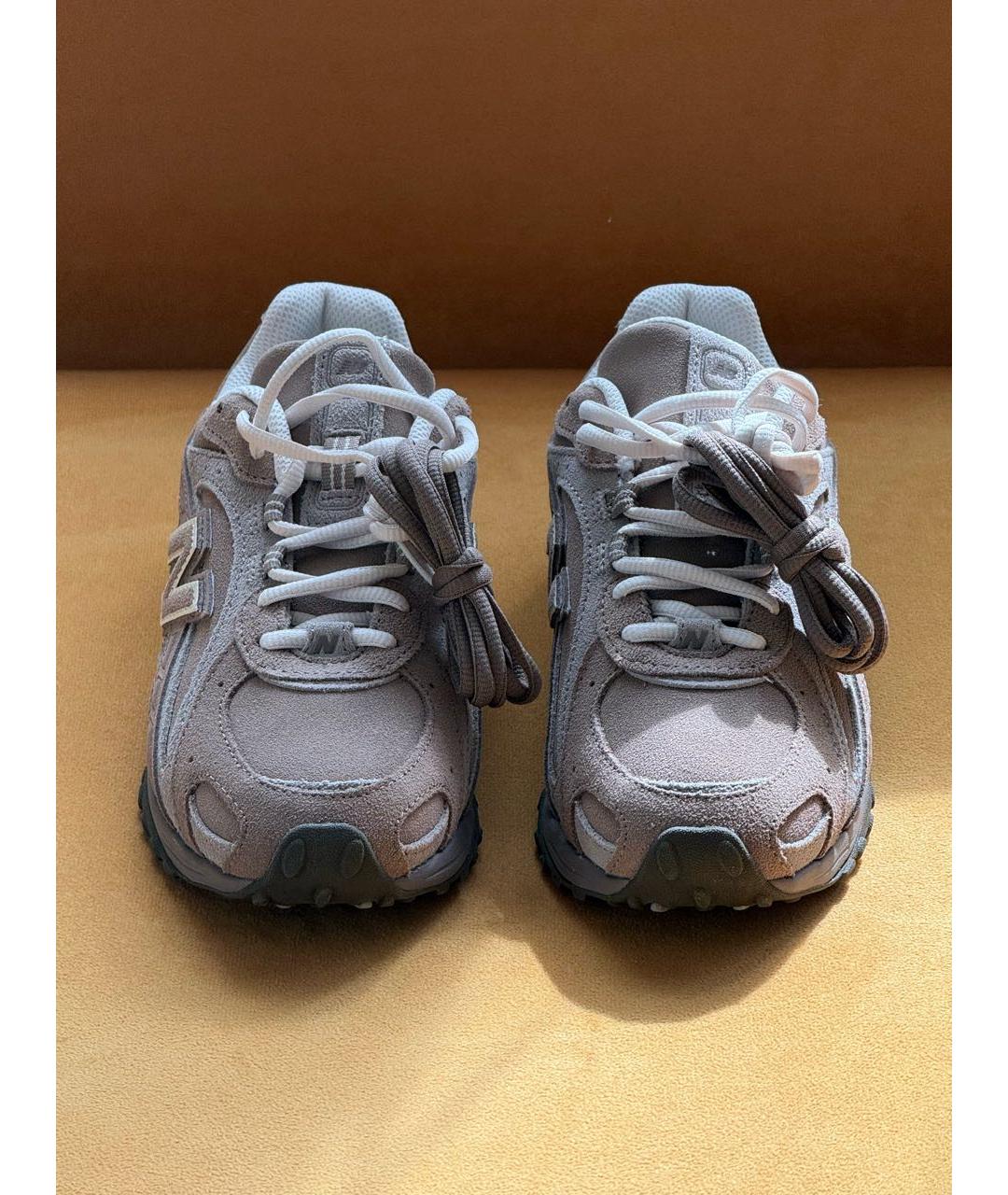 NEW BALANCE Коричневые замшевые кроссовки, фото 2