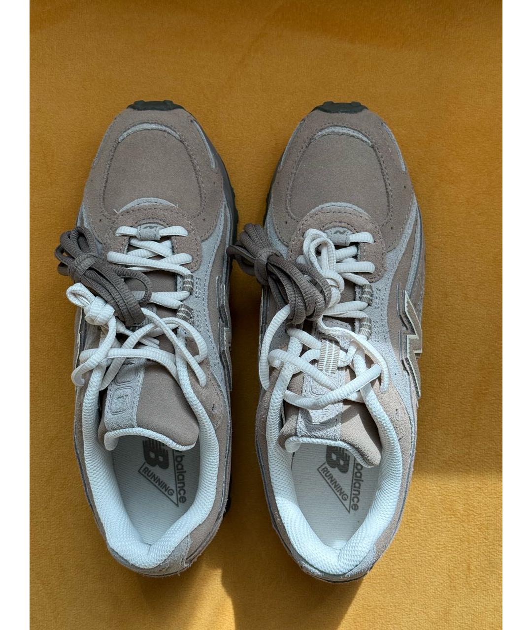 NEW BALANCE Коричневые замшевые кроссовки, фото 3