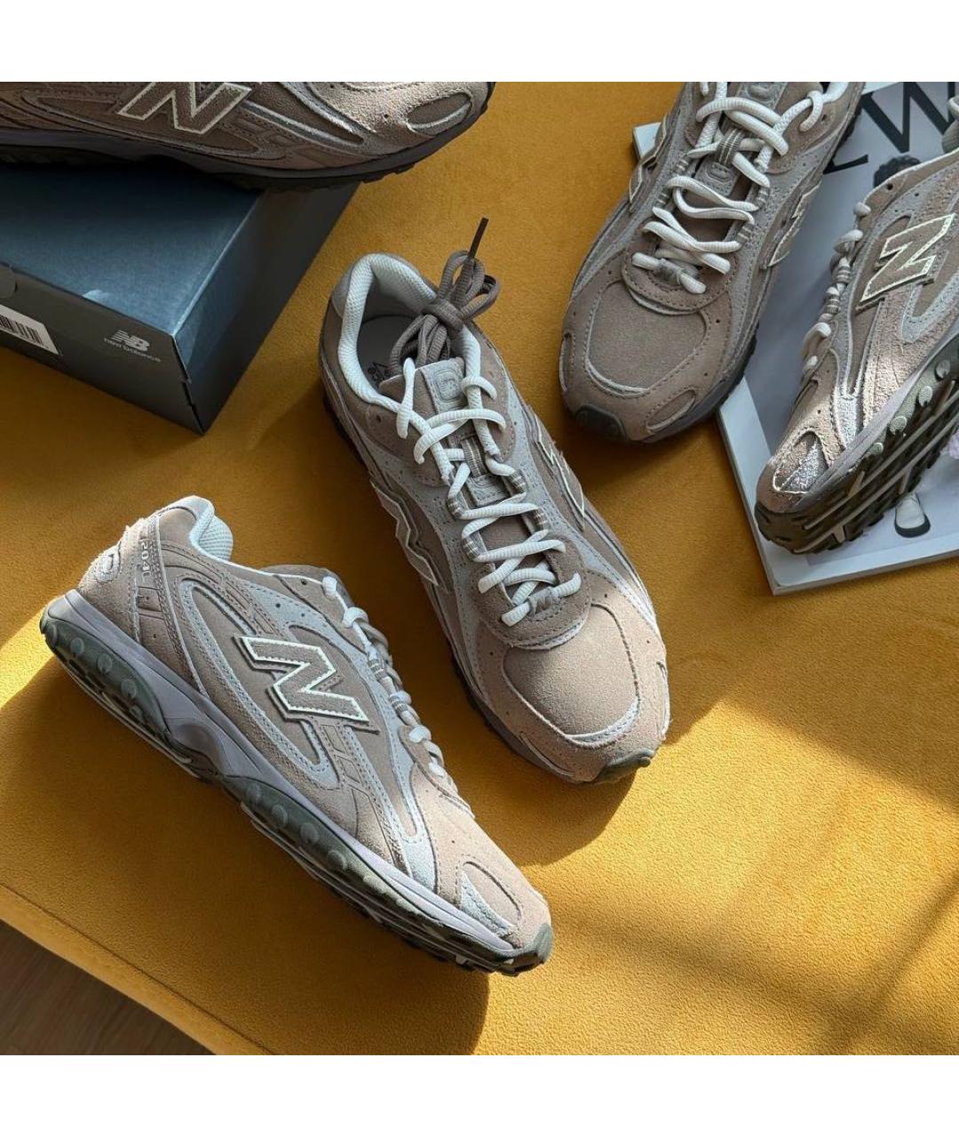 NEW BALANCE Коричневые замшевые кроссовки, фото 7