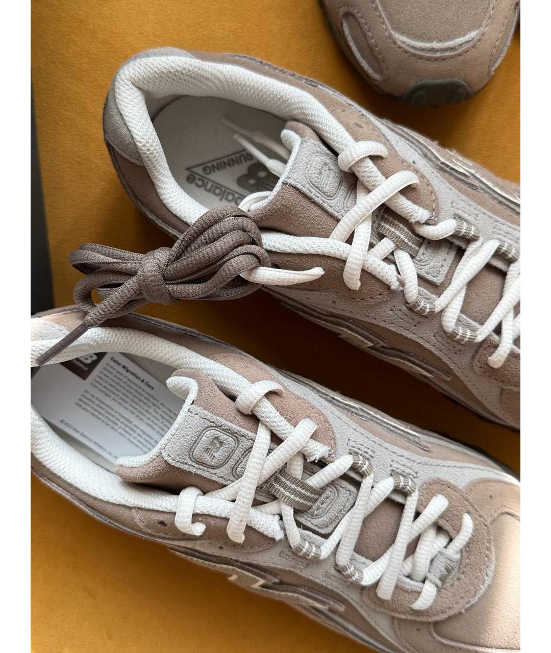 NEW BALANCE Коричневые замшевые кроссовки, фото 6