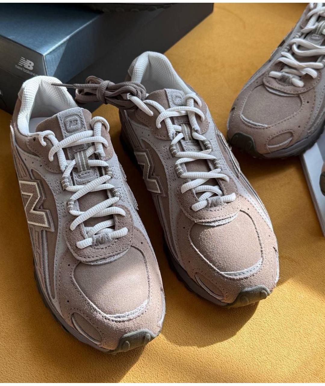 NEW BALANCE Коричневые замшевые кроссовки, фото 8