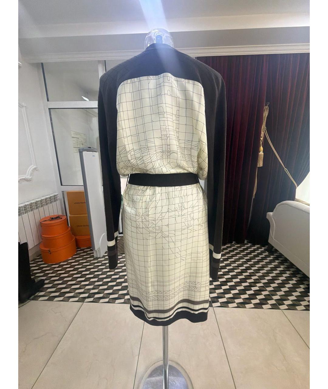 HERMES Мульти шелковый кардиган, фото 3