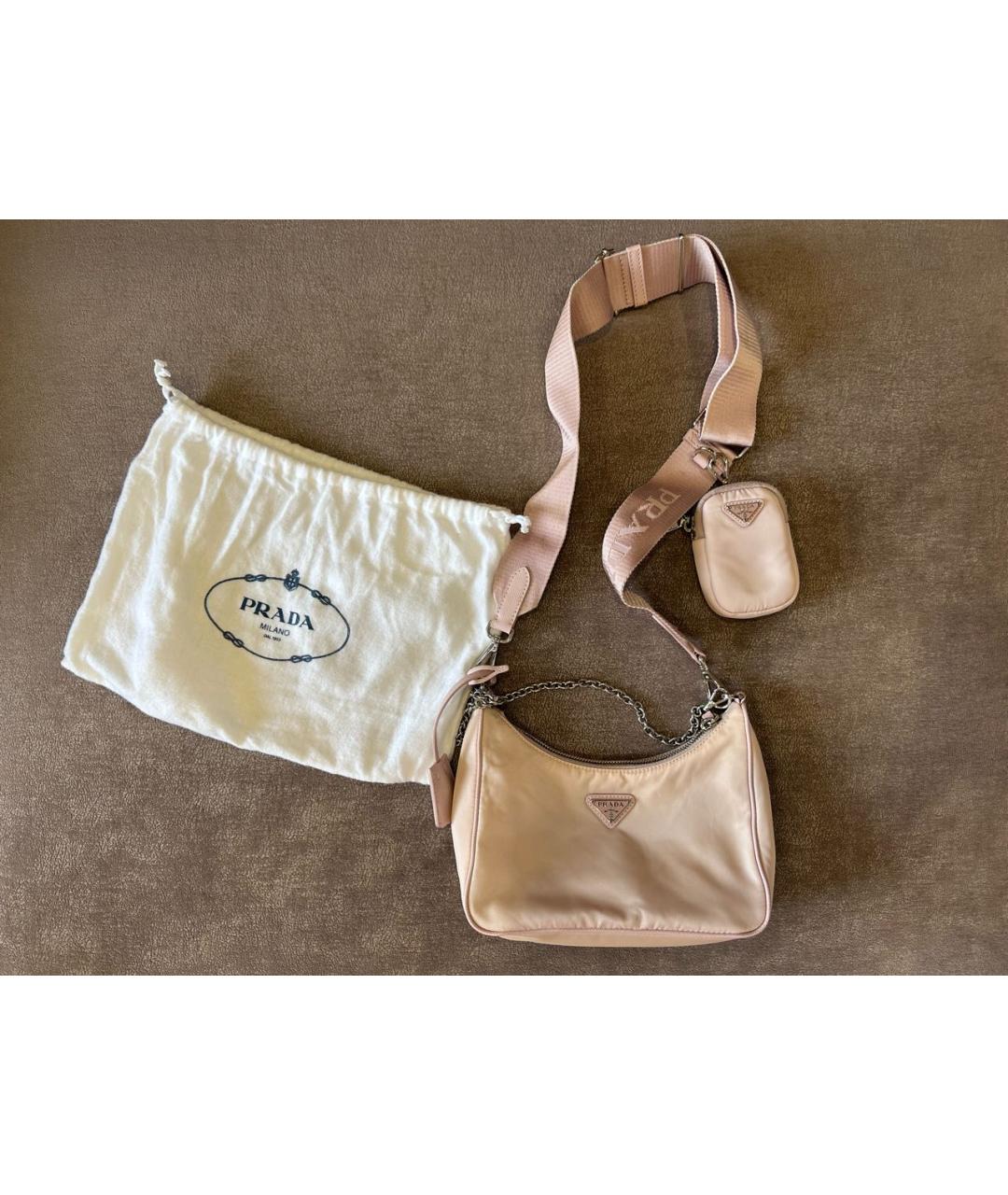 PRADA Розовая сумка через плечо, фото 9