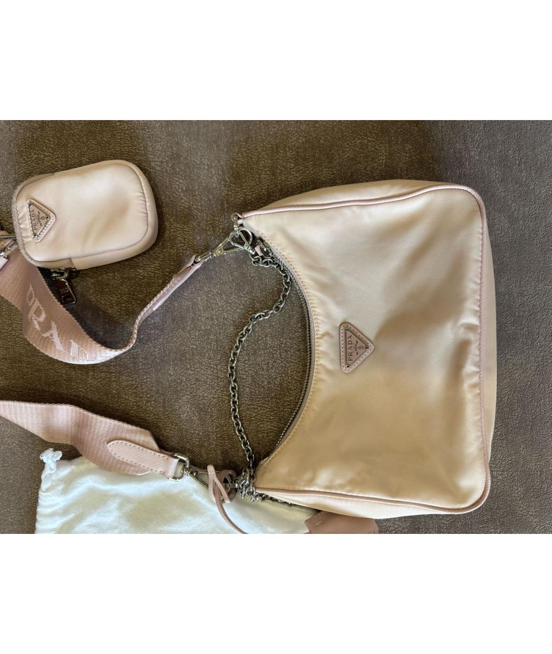 PRADA Розовая сумка через плечо, фото 2