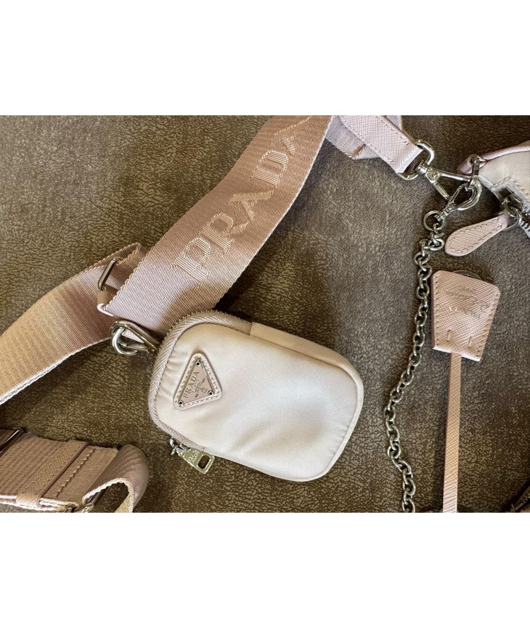 PRADA Розовая сумка через плечо, фото 5