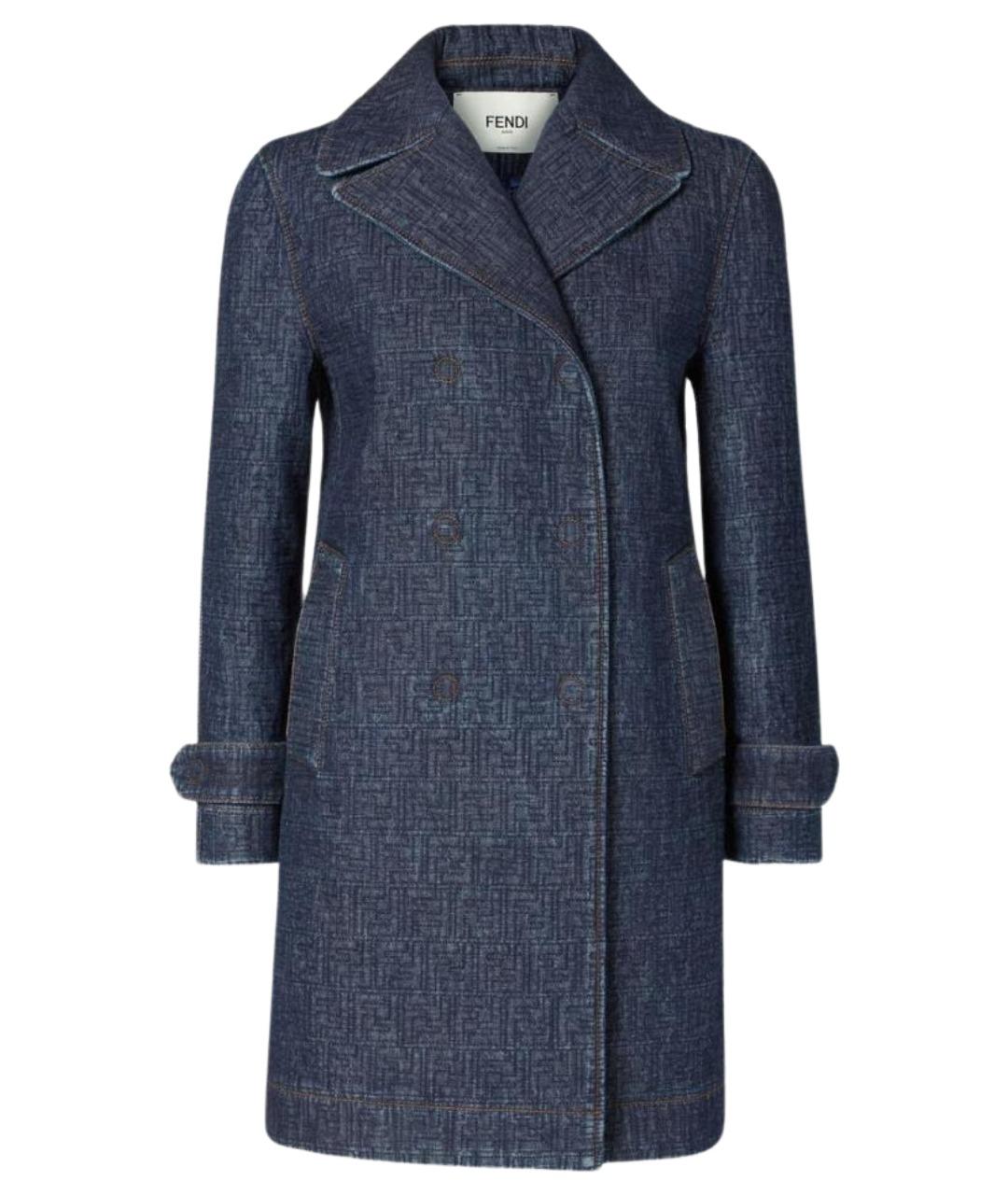 FENDI Темно-синяя хлопковая куртка, фото 1