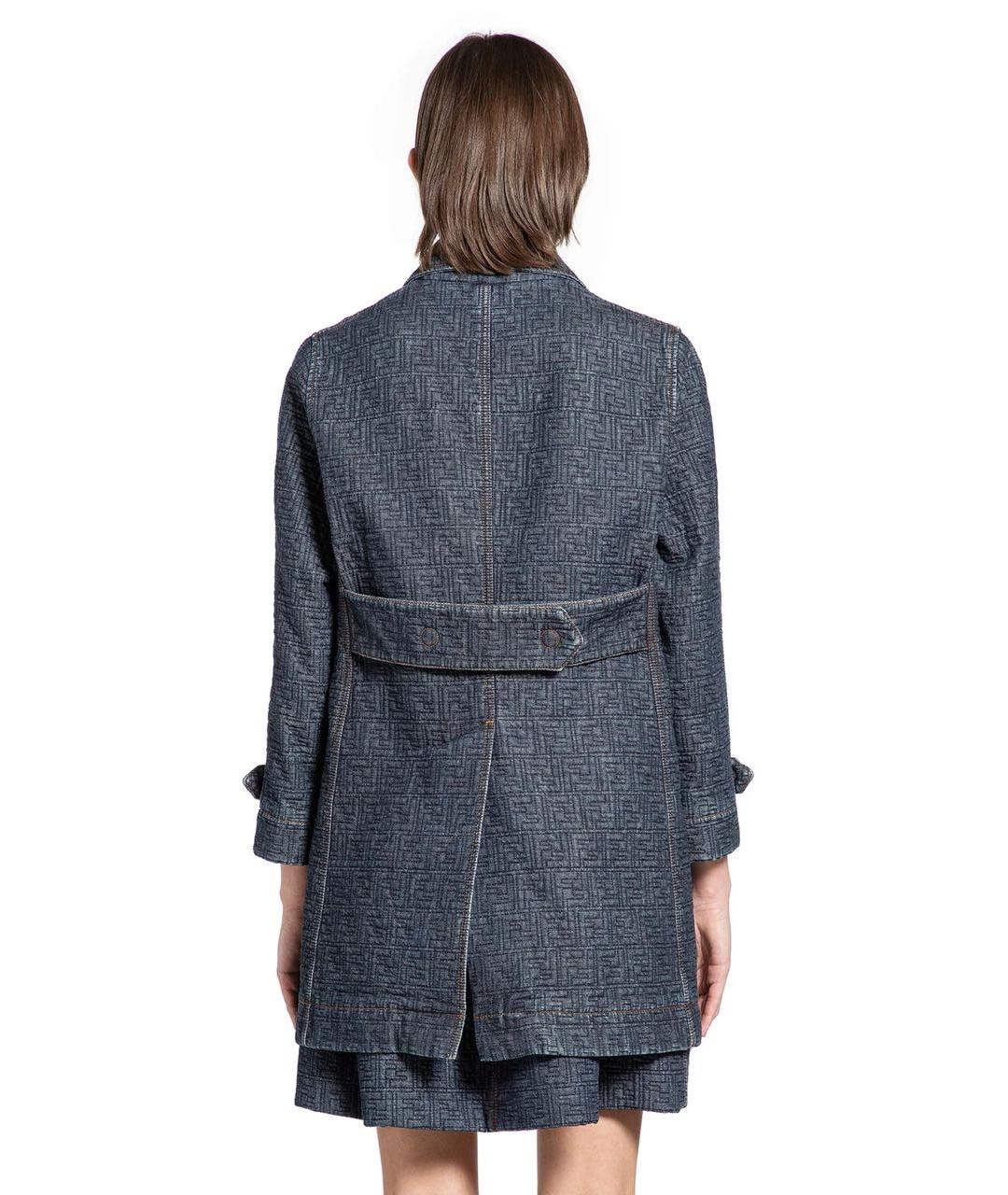 FENDI Темно-синяя хлопковая куртка, фото 5