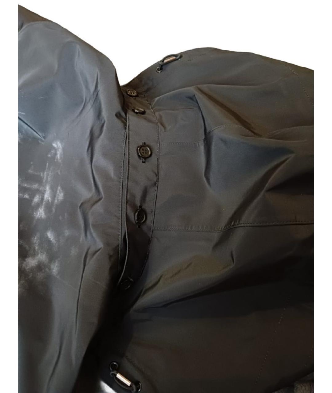 UNDERCOVER Антрацитовый полиэстеровый тренч/плащ, фото 5