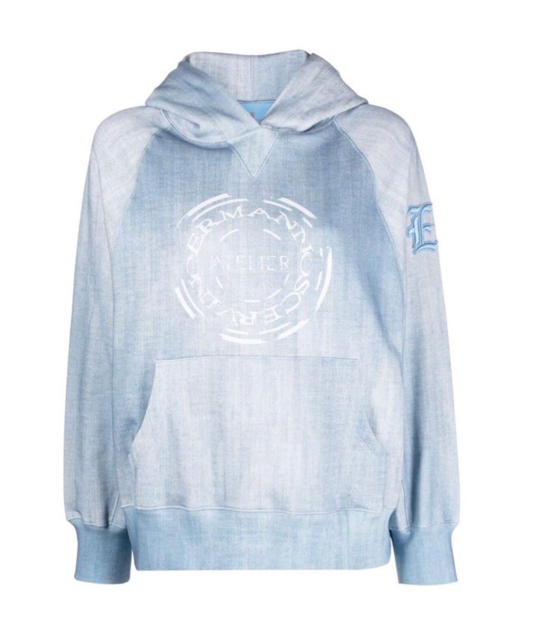 ERMANNO SCERVINO Голубой хлопковый костюм с брюками, фото 8