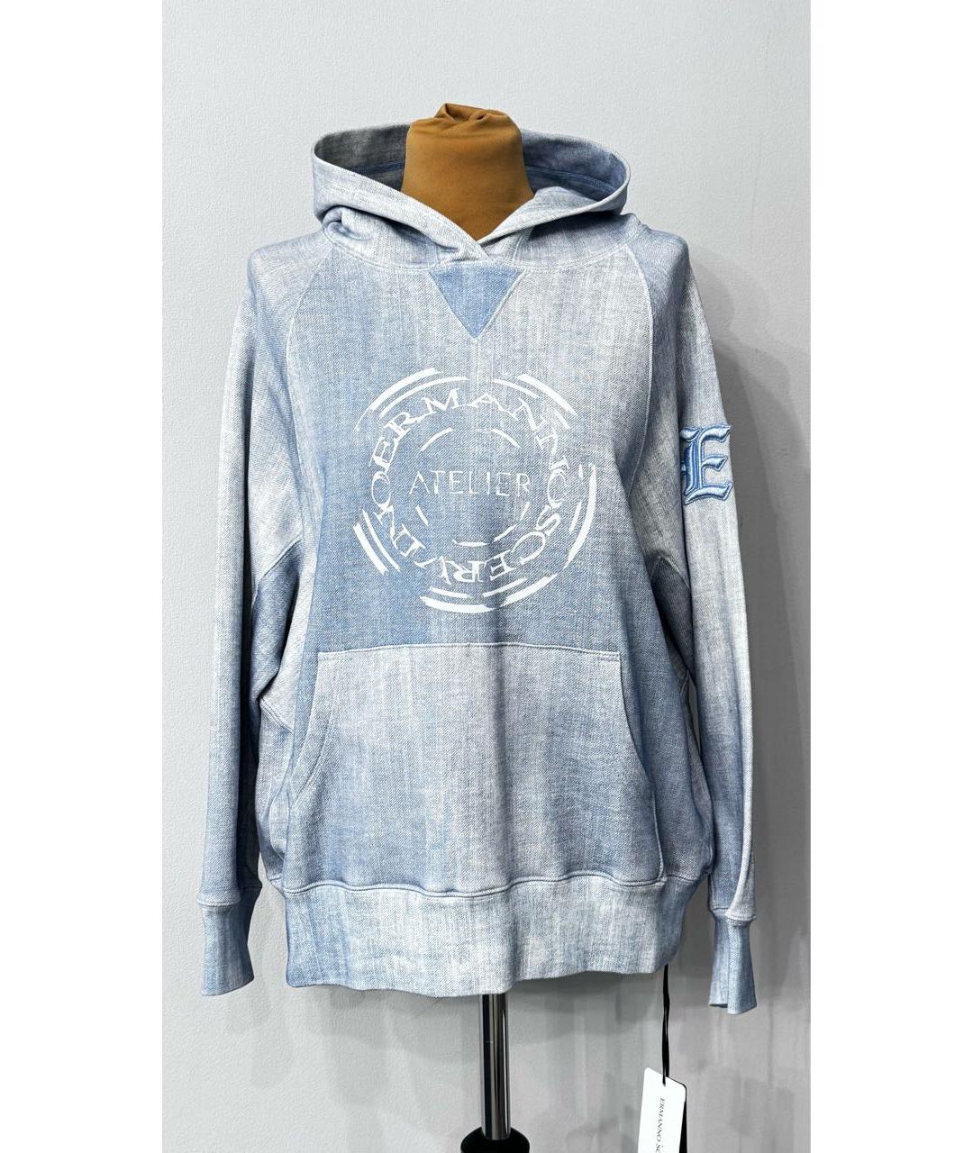 ERMANNO SCERVINO Голубой хлопковый костюм с брюками, фото 3