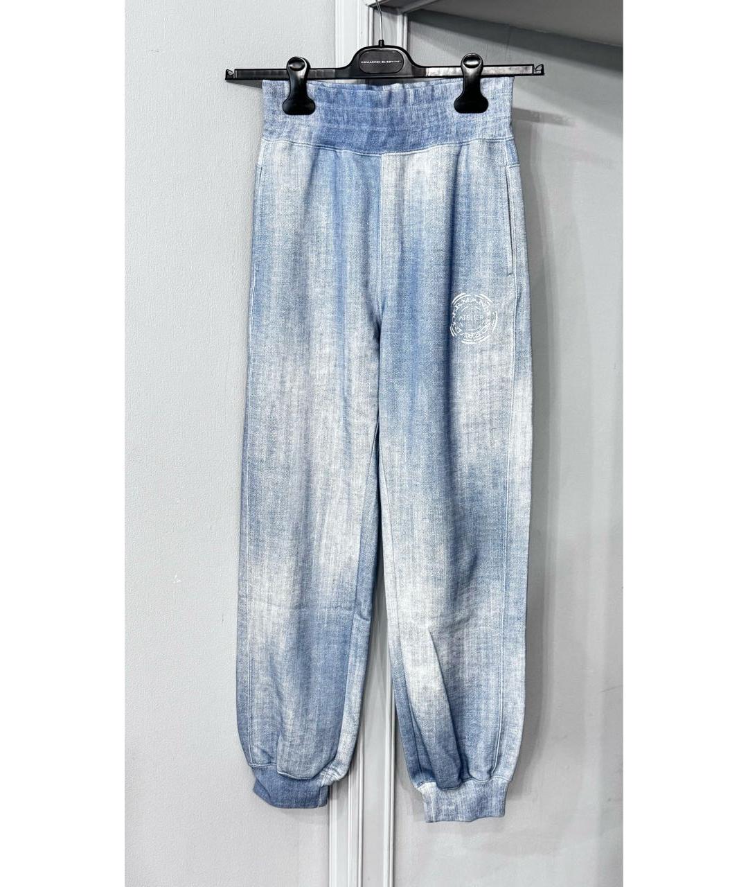 ERMANNO SCERVINO Голубой хлопковый костюм с брюками, фото 4