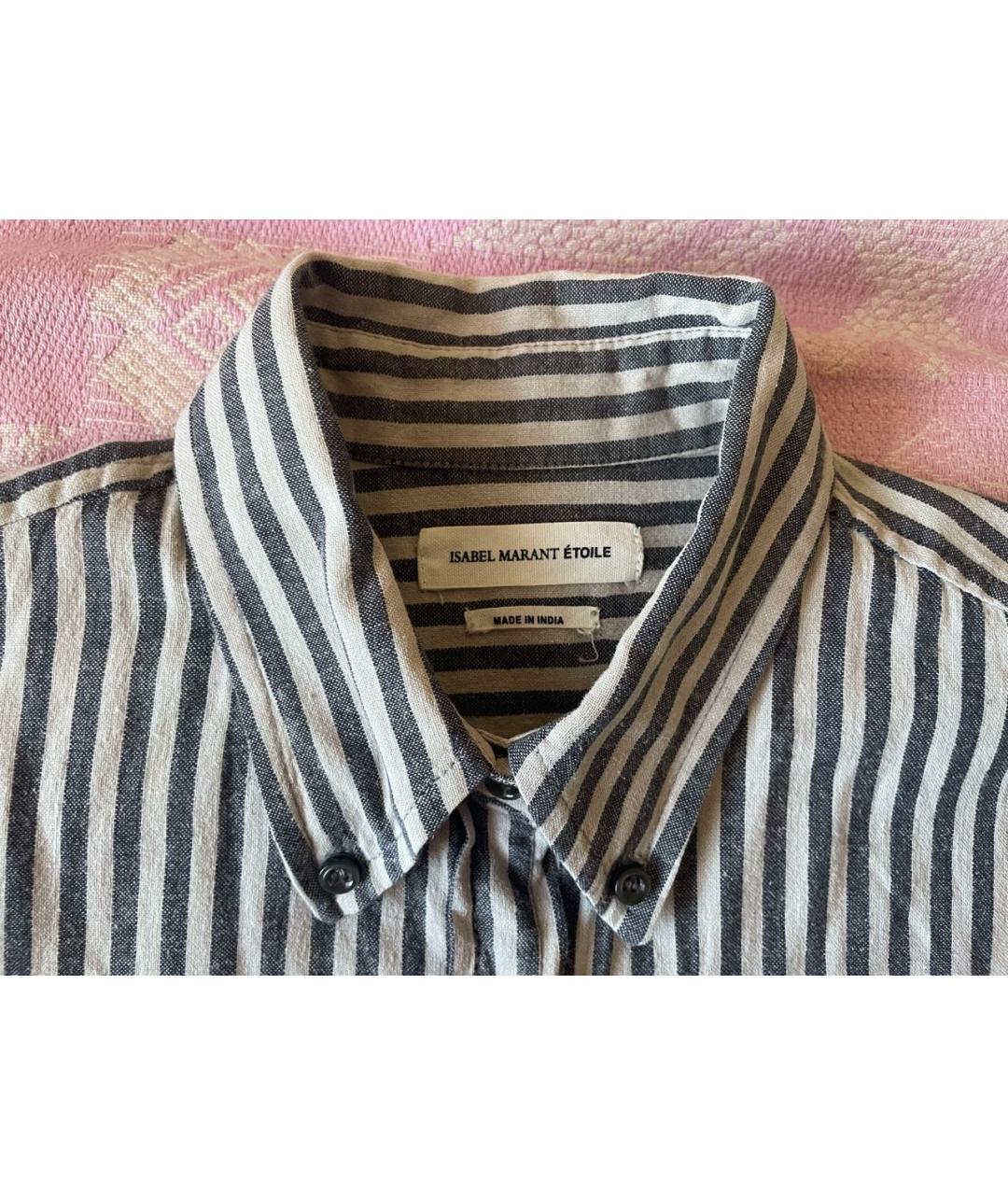 ISABEL MARANT ETOILE Серая хлопковая рубашка, фото 3