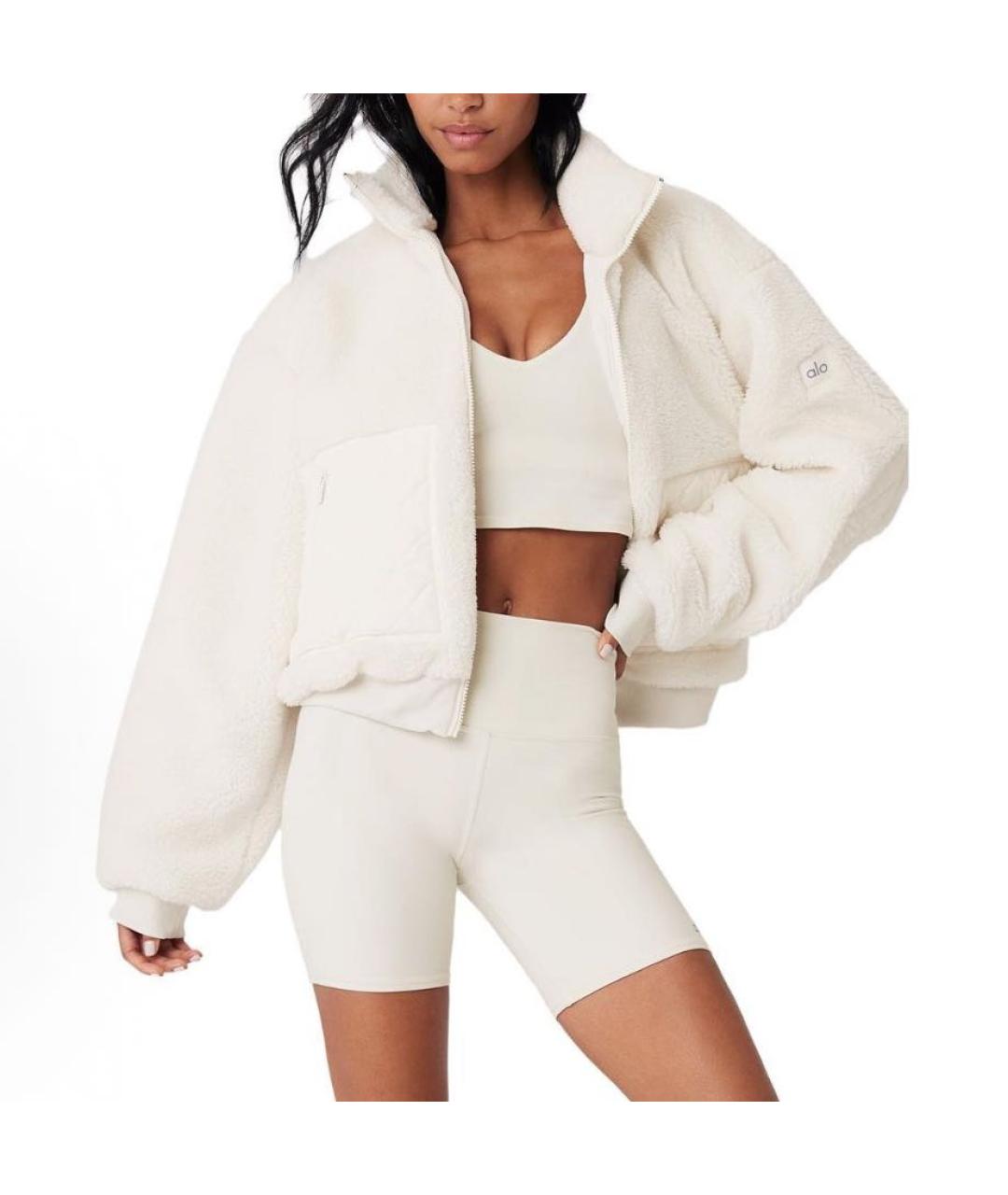 ALO YOGA Белая куртка, фото 2