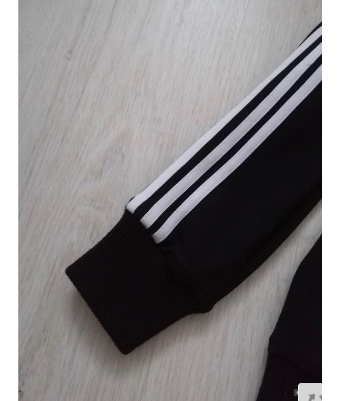 ADIDAS Черная вискозная спортивная куртка, фото 6