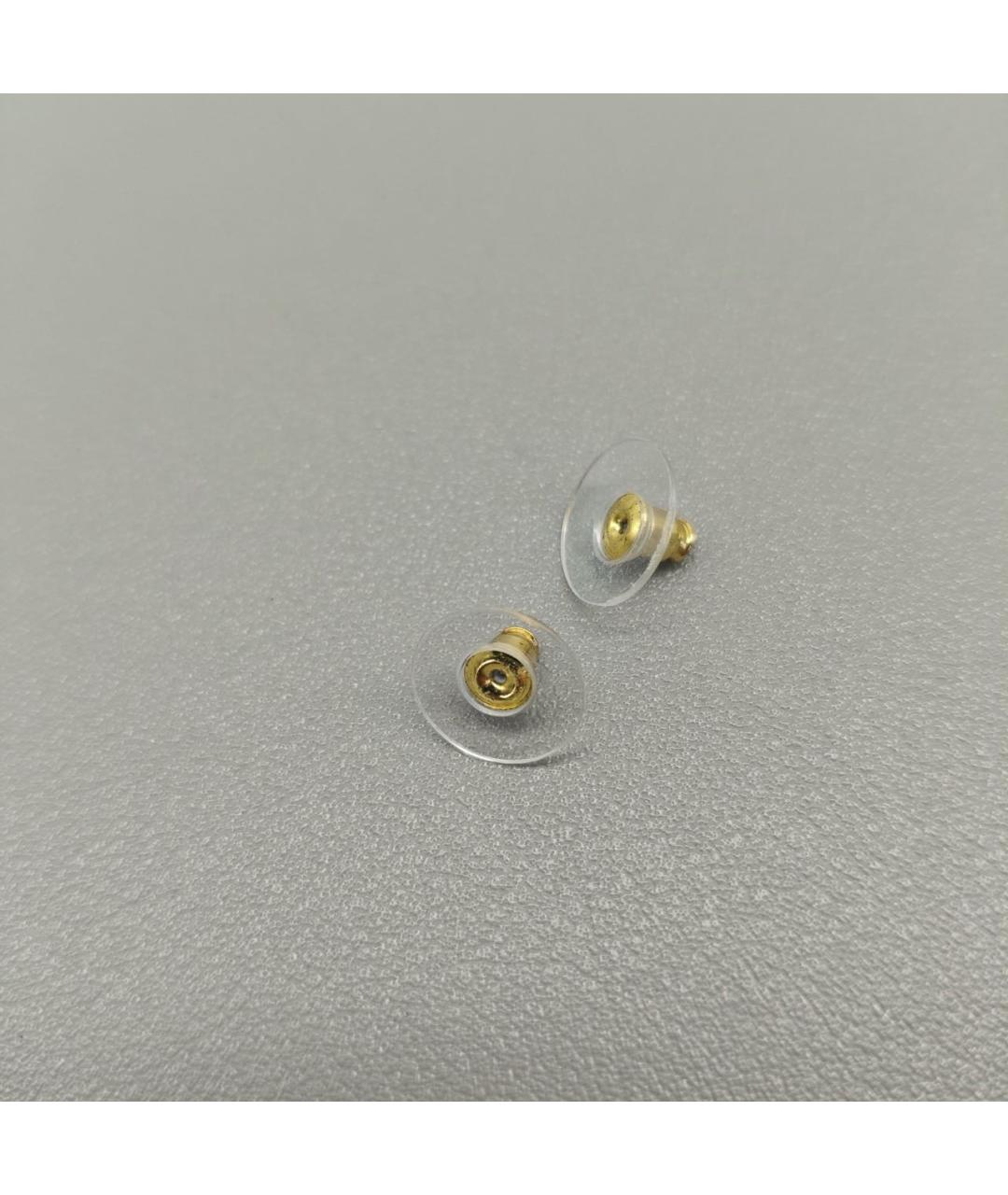 CHANEL Золотые металлические серьги, фото 7