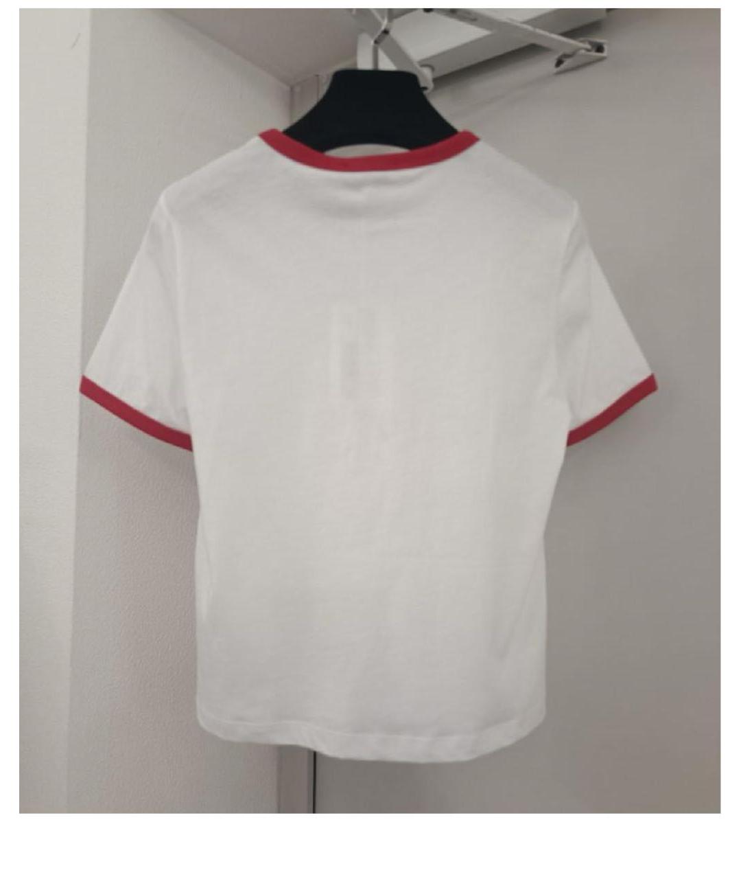 SPORTY AND RICH Белая хлопковая футболка, фото 2