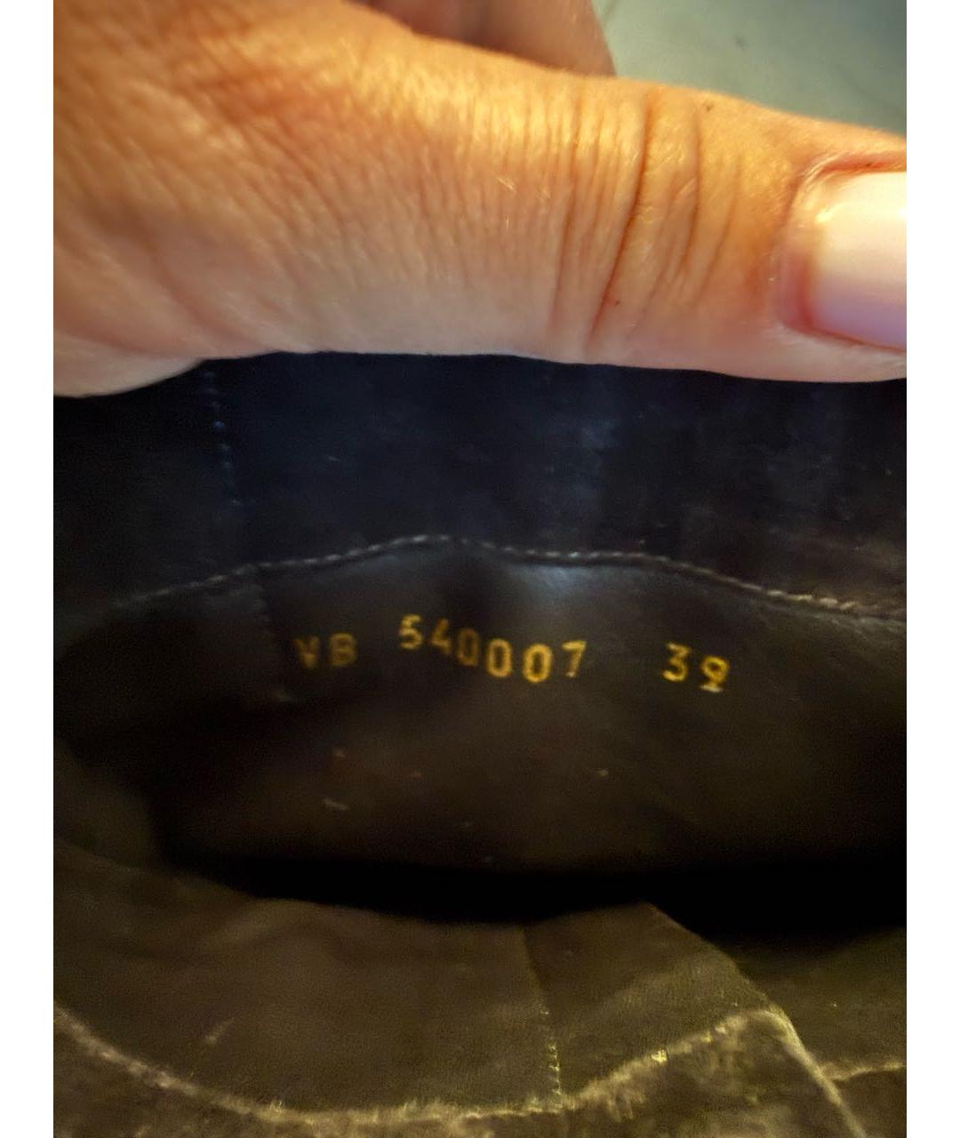 SAINT LAURENT Черные замшевые ботильоны, фото 5