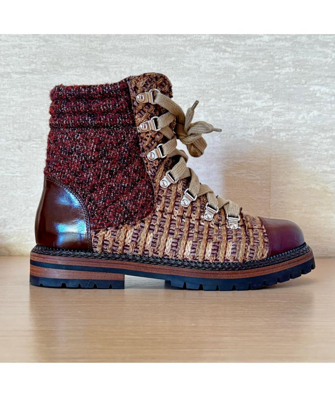 CHANEL Мульти кожаные ботинки, фото 8