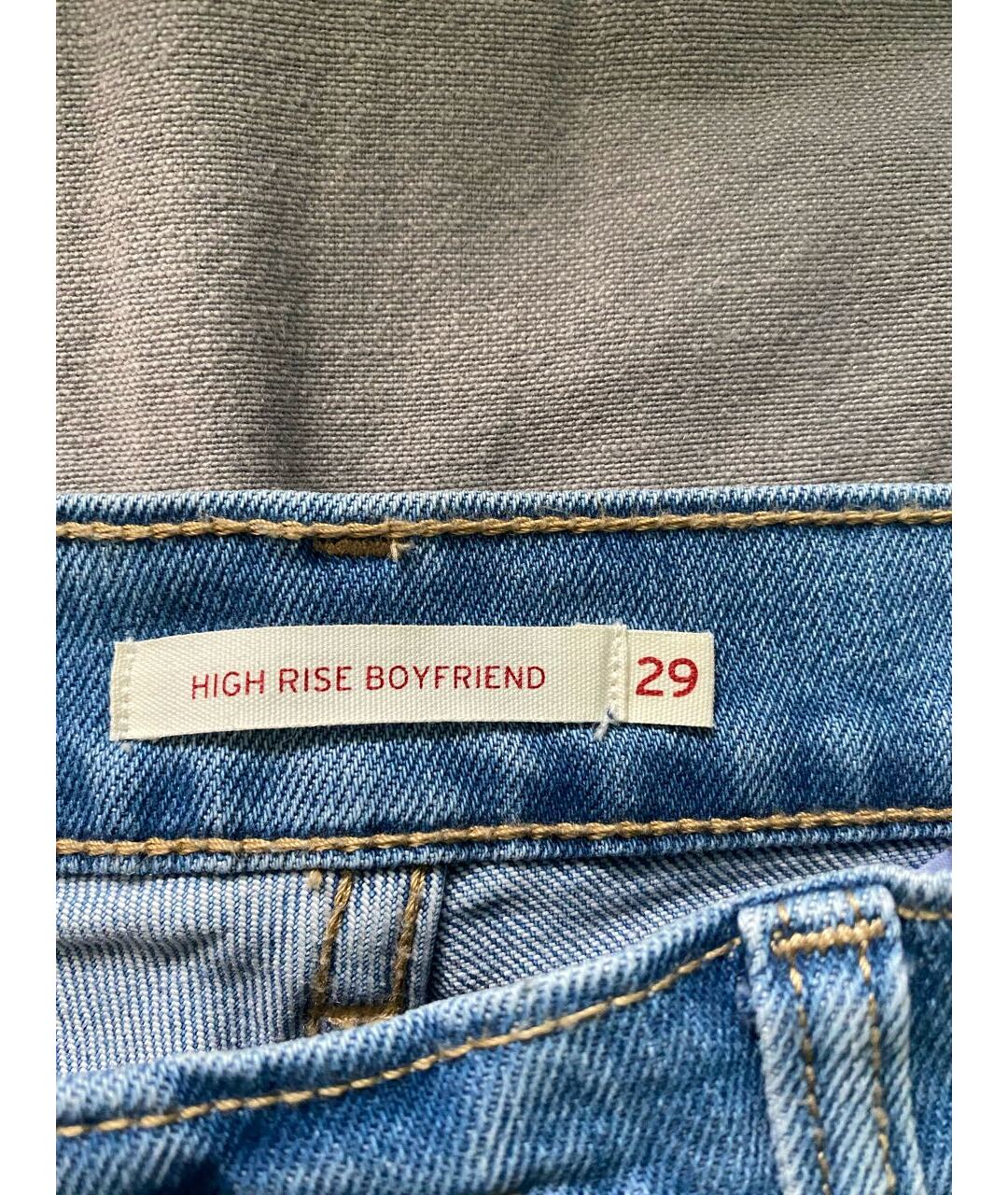 LEVI'S Голубые хлопковые джинсы слим, фото 4