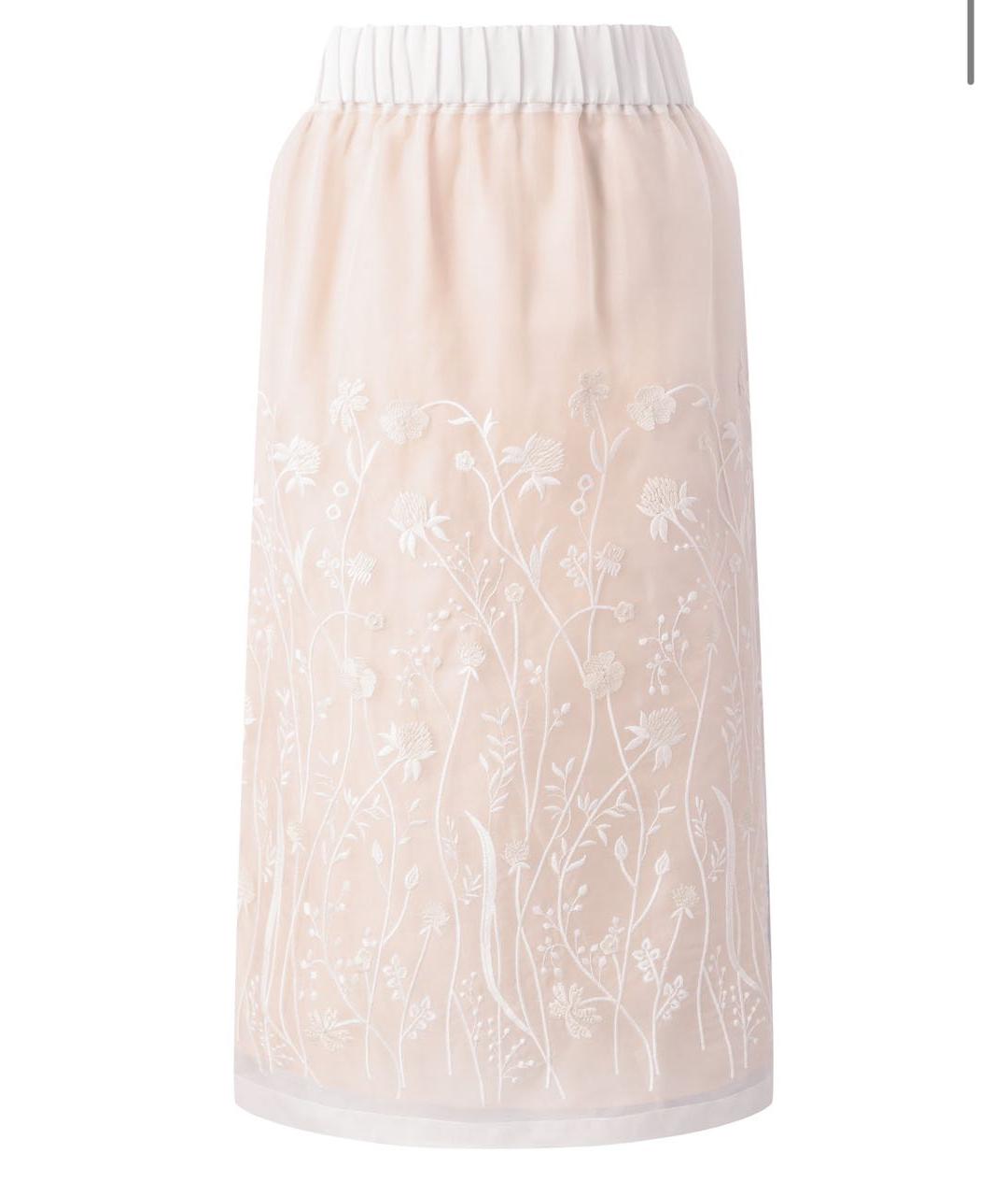 P.A.R.O.S.H. Бежевая юбка миди, фото 6