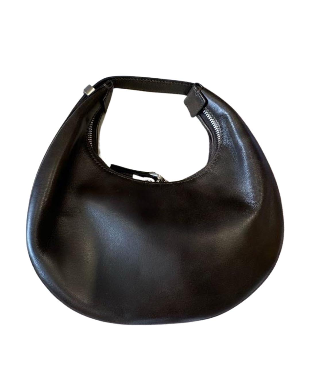 OSOI Коричневая кожаная сумка с короткими ручками, фото 1