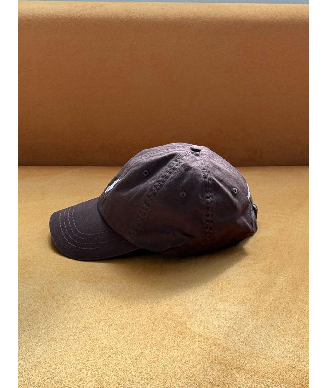 POLO RALPH LAUREN Коричневая хлопковая кепка, фото 3