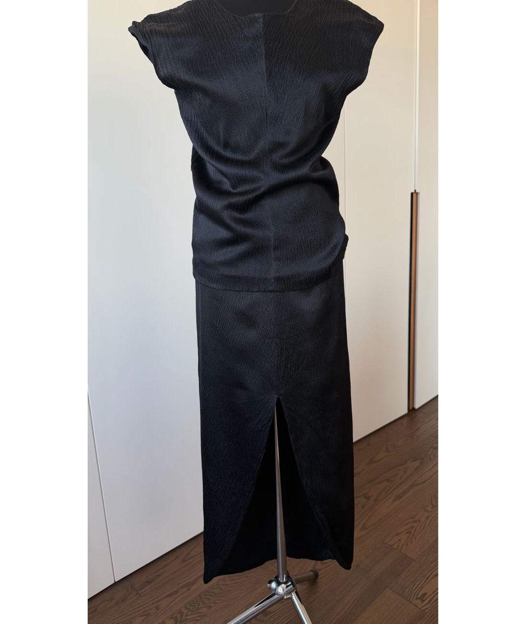 BALENCIAGA Черный вискозный костюм с юбками, фото 5