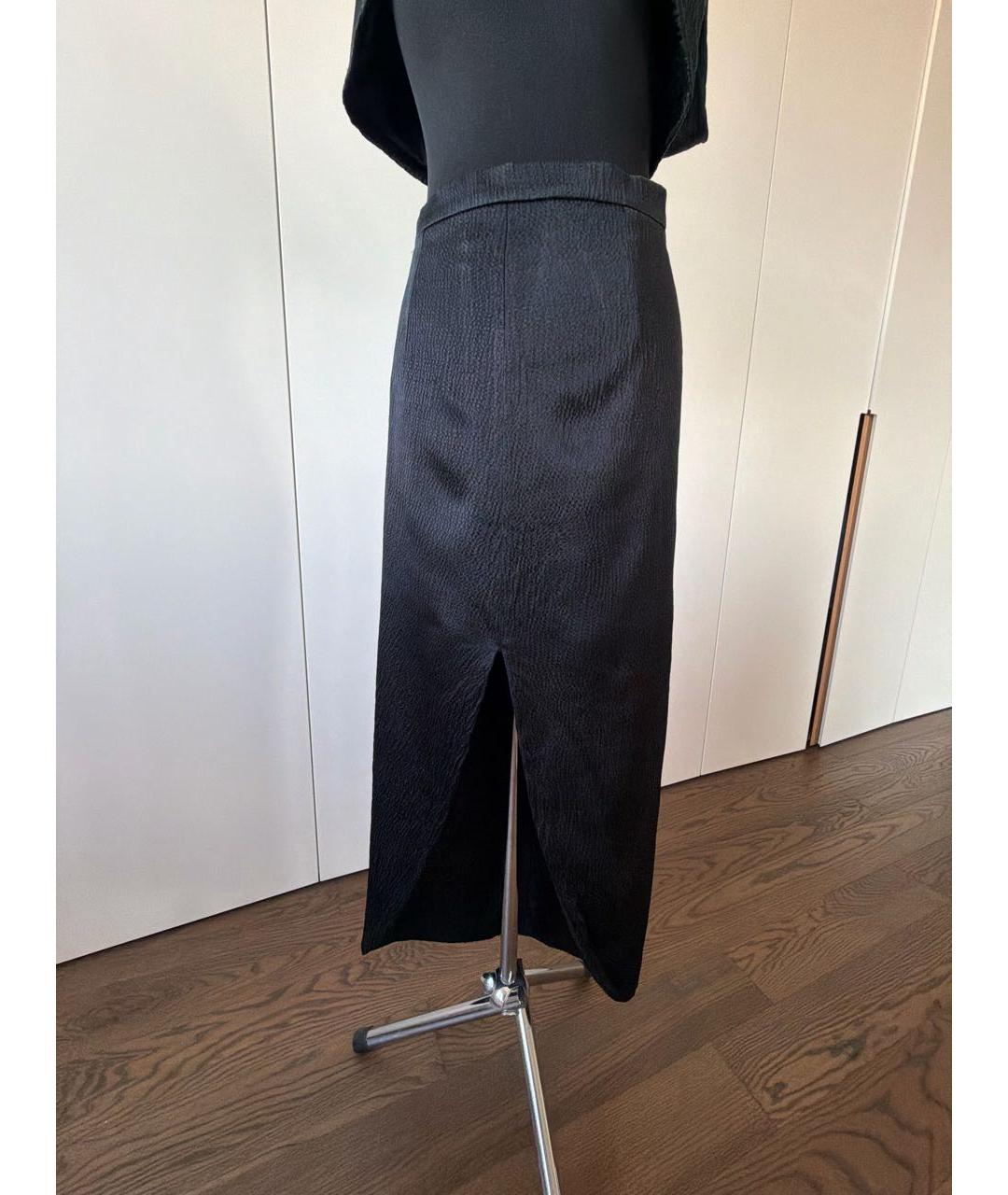 BALENCIAGA Черный вискозный костюм с юбками, фото 2