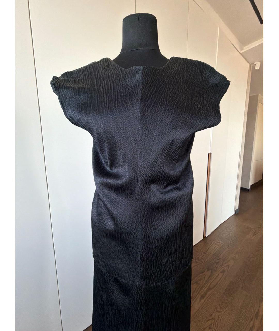 BALENCIAGA Черный вискозный костюм с юбками, фото 9