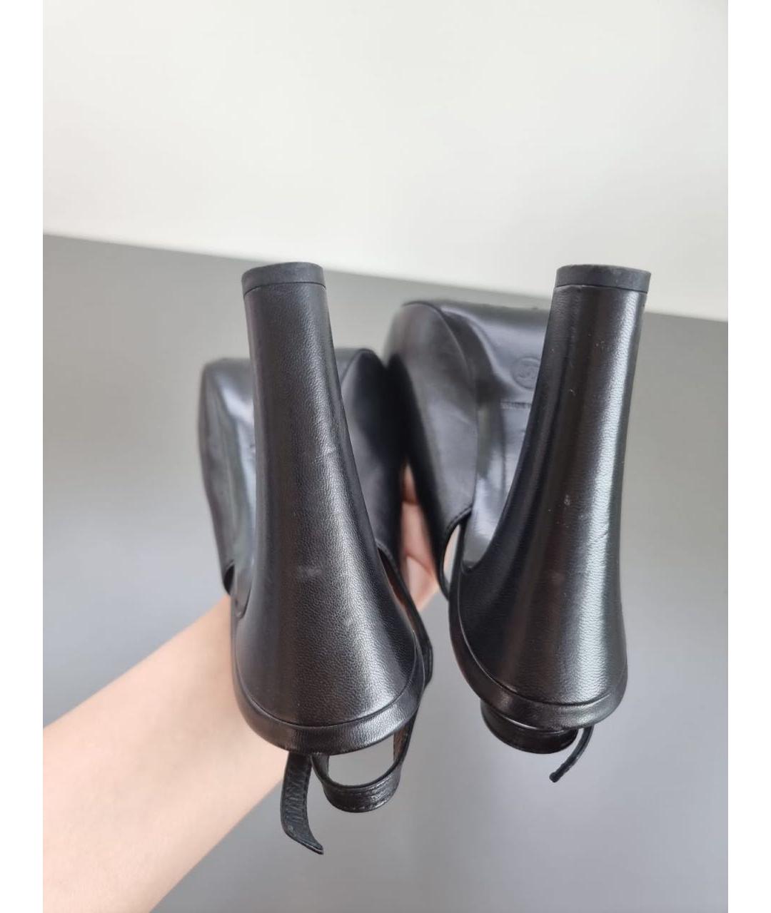 CHANEL Черные кожаные туфли, фото 8