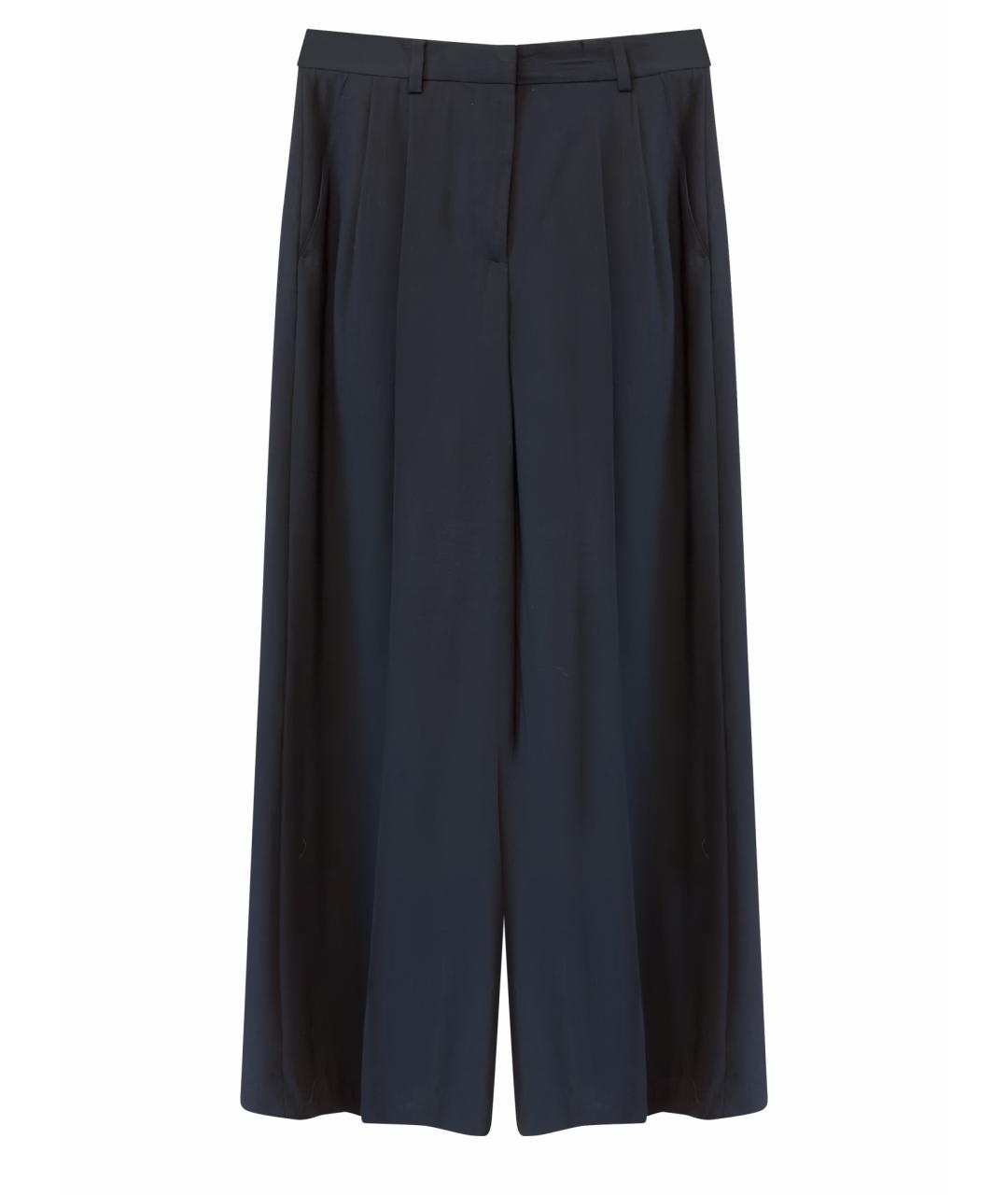 DKNY Синие шерстяные брюки широкие, фото 1