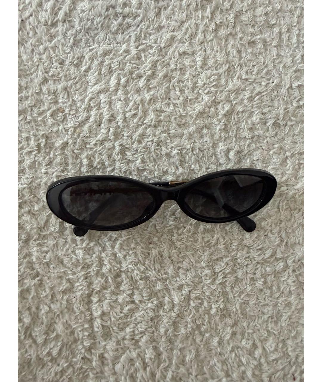 CHANEL Черные пластиковые солнцезащитные очки, фото 8