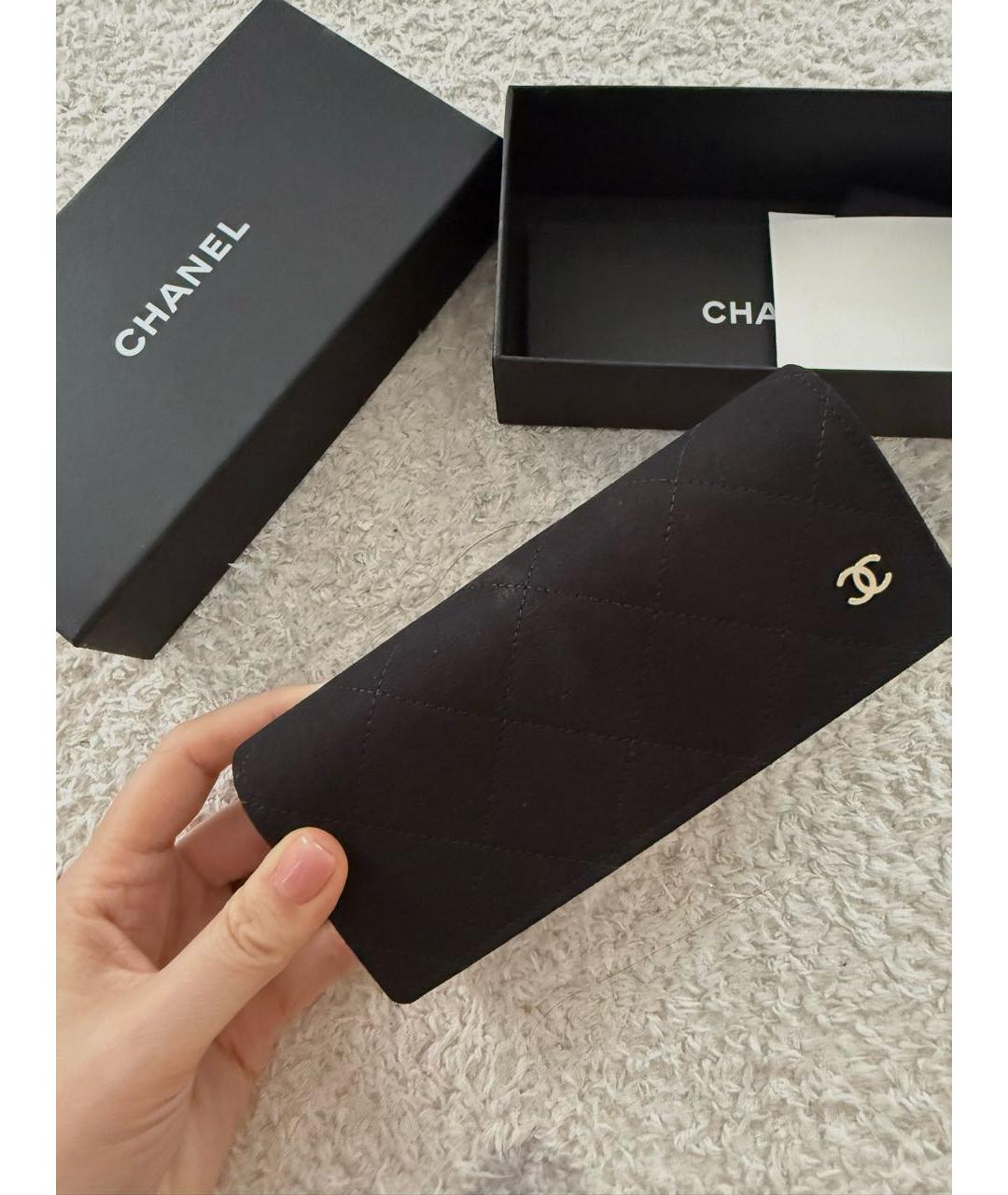 CHANEL Черные пластиковые солнцезащитные очки, фото 7