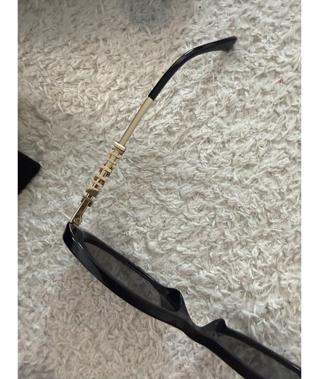 CHANEL Черные пластиковые солнцезащитные очки, фото 4