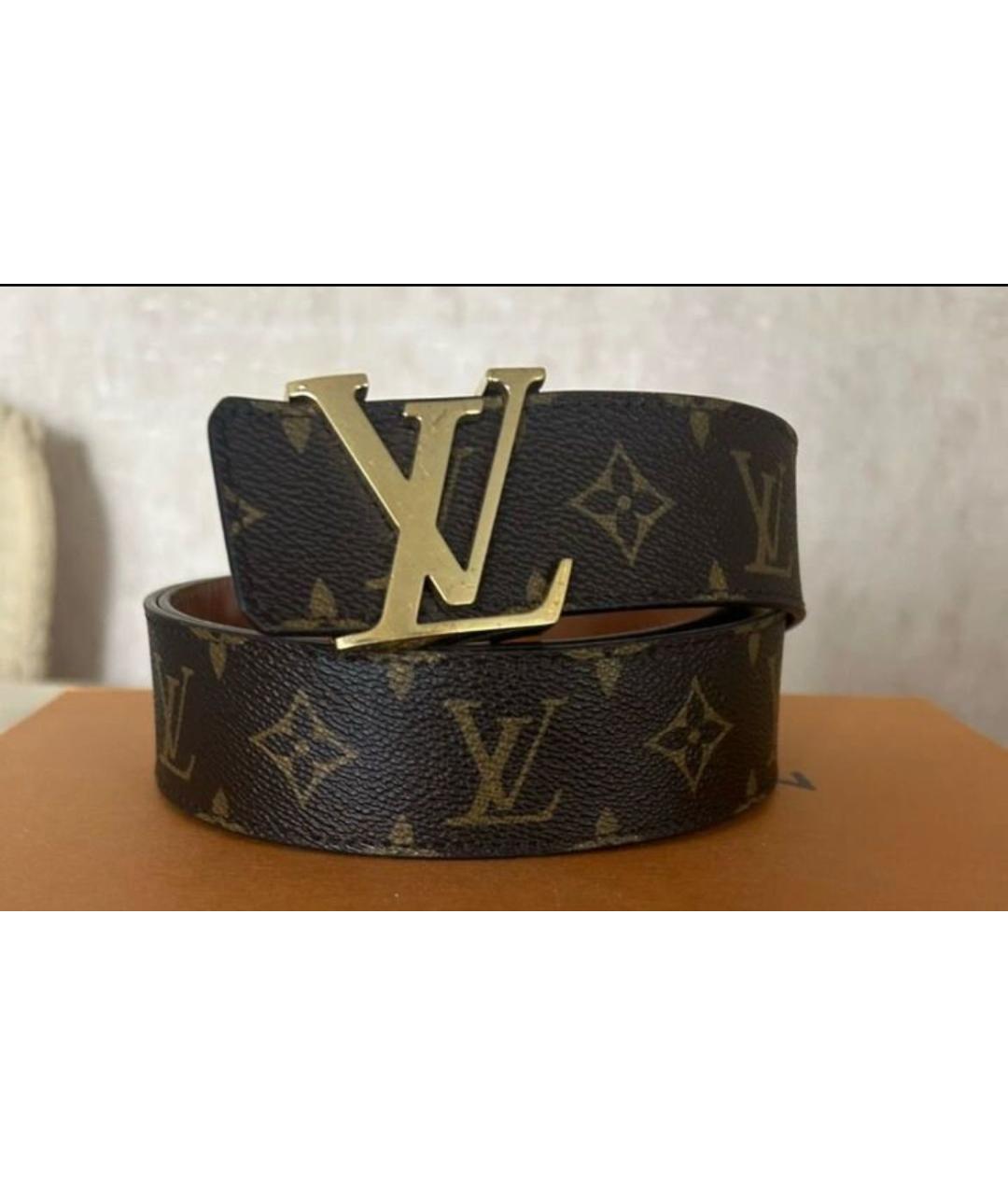 LOUIS VUITTON Коричневый ремень, фото 3