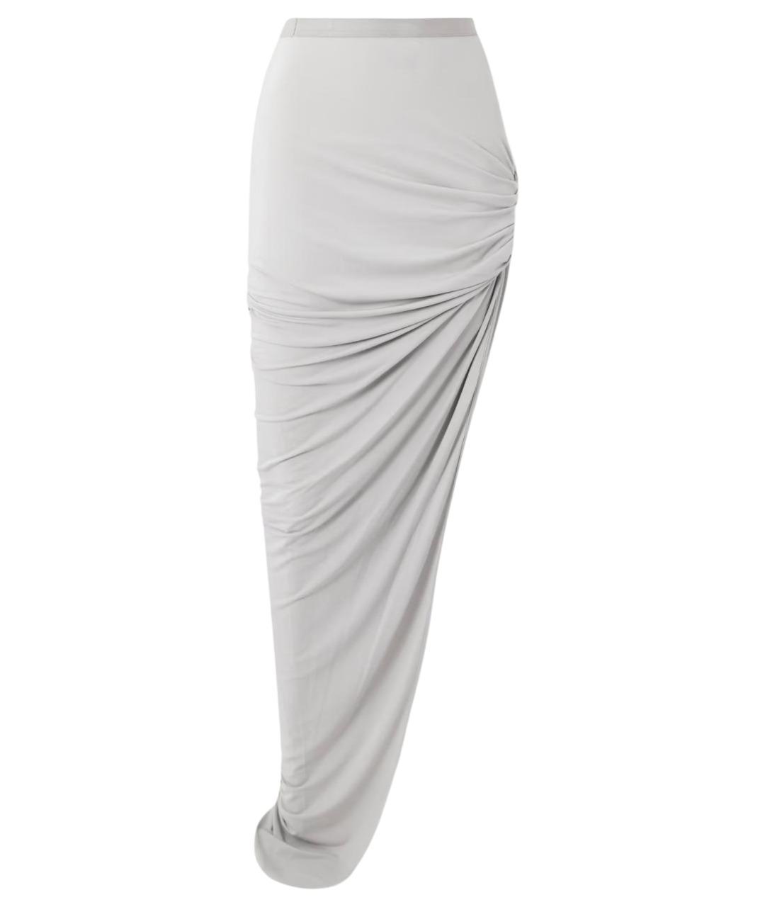 RICK OWENS Серая юбка макси, фото 1