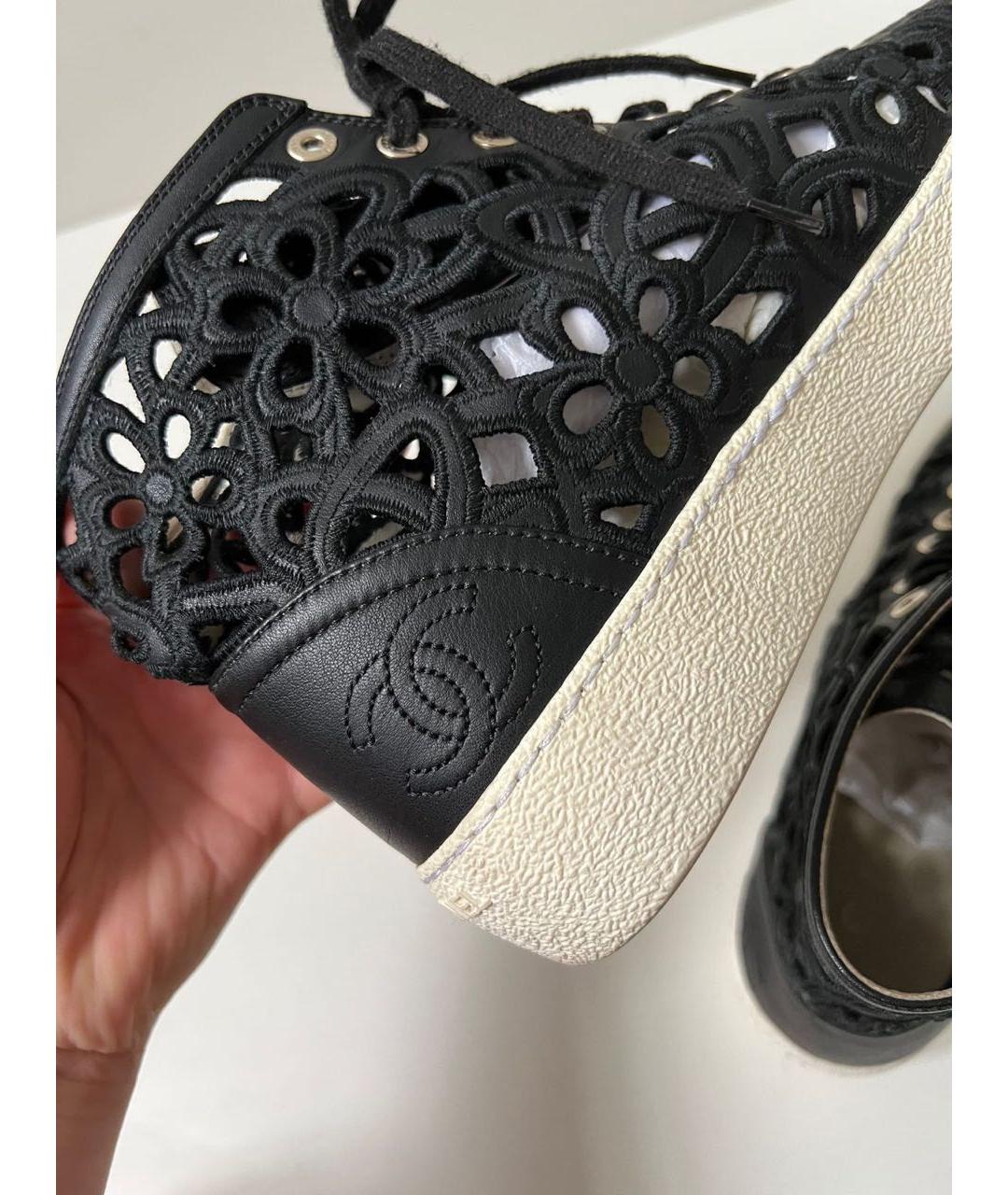 CHANEL Черные кеды, фото 7