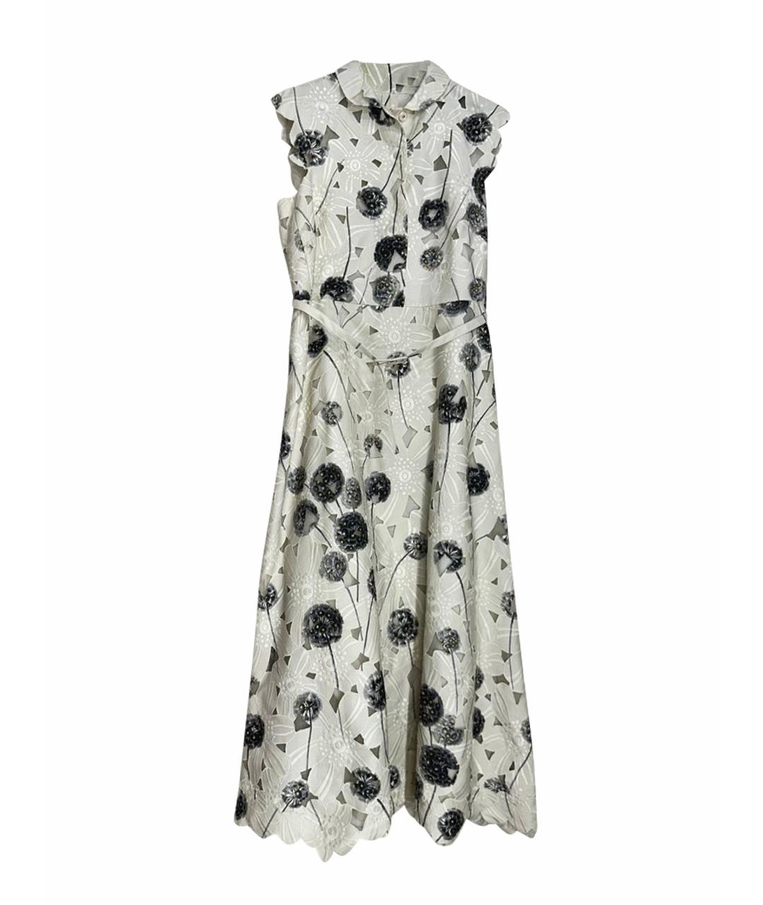 VALENTINO Белое хлопковое повседневное платье, фото 1