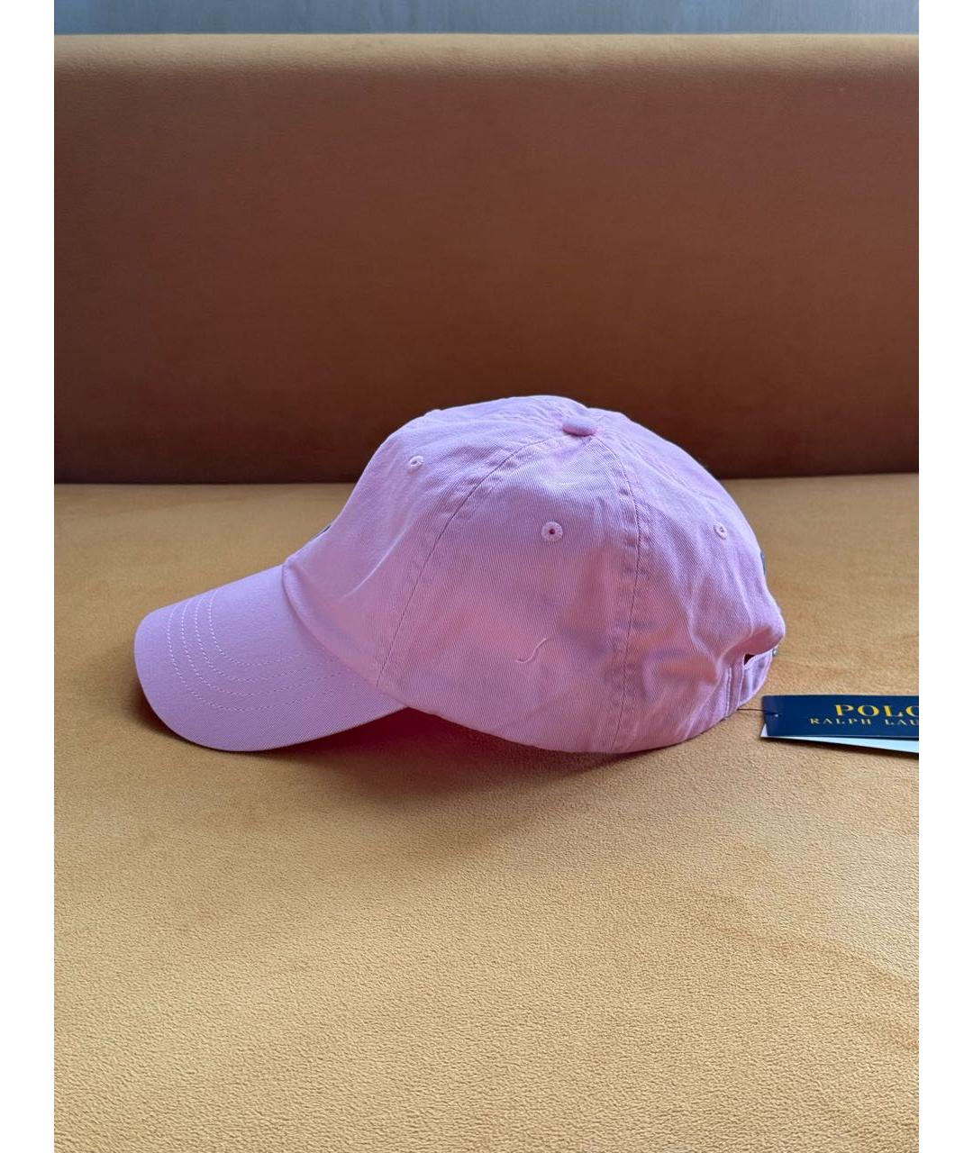 POLO RALPH LAUREN Розовая хлопковая кепка, фото 3