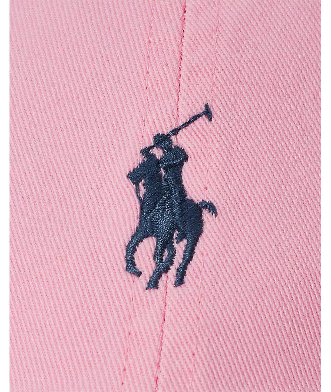 POLO RALPH LAUREN Розовая хлопковая кепка, фото 4