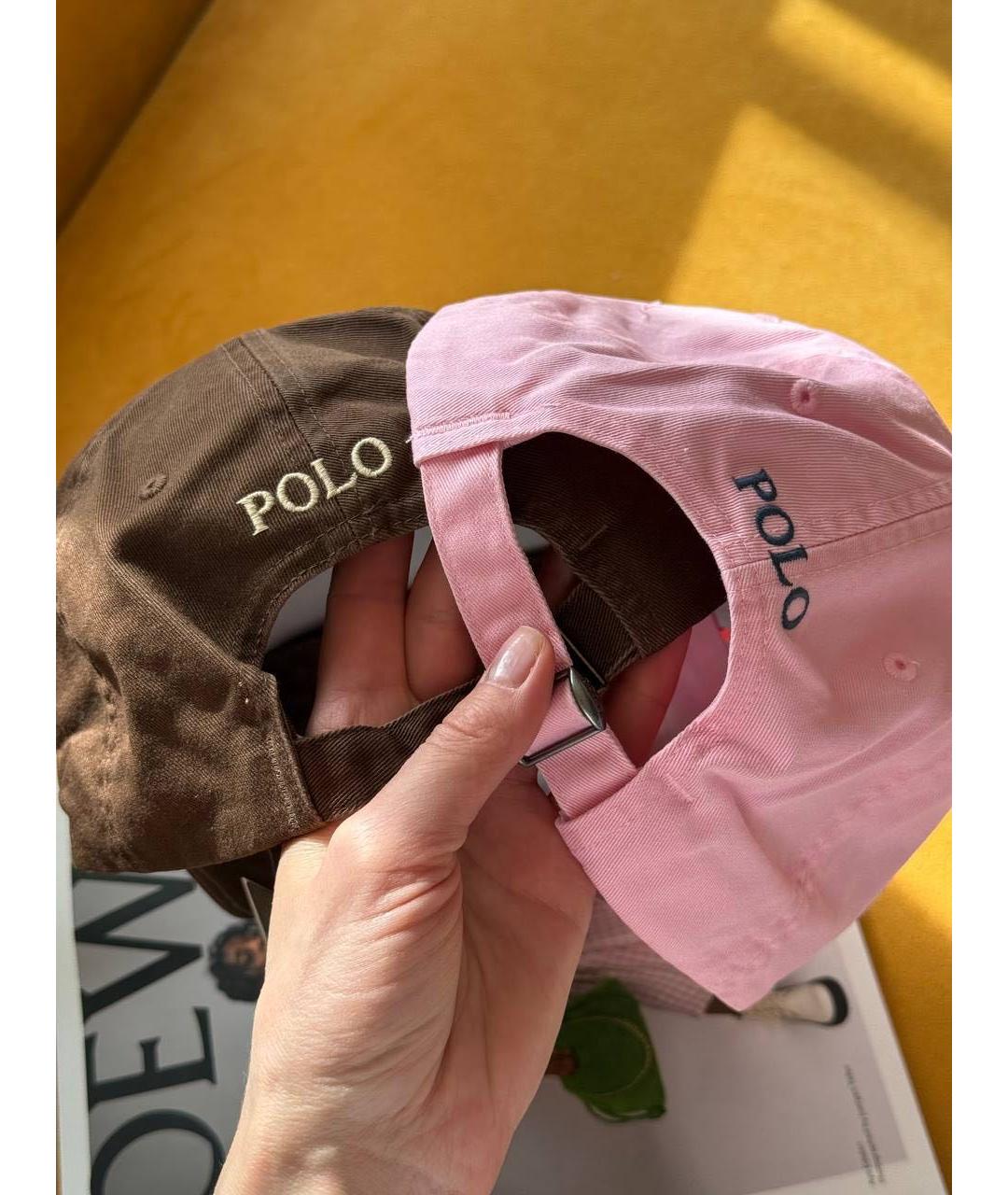 POLO RALPH LAUREN Розовая хлопковая кепка, фото 5