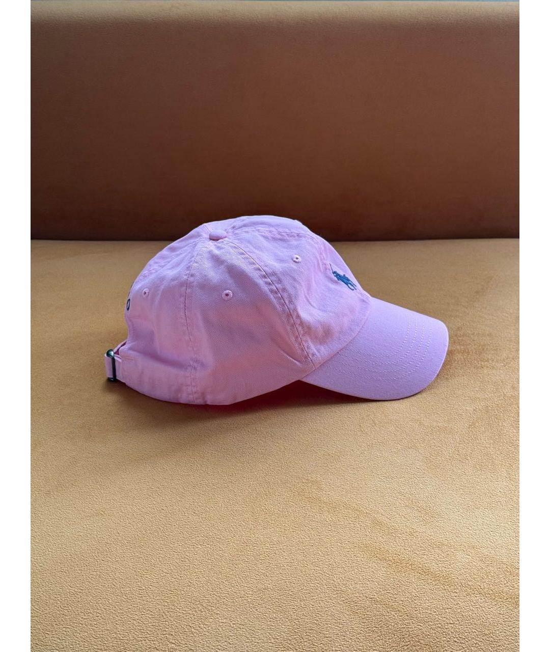 POLO RALPH LAUREN Розовая хлопковая кепка, фото 2