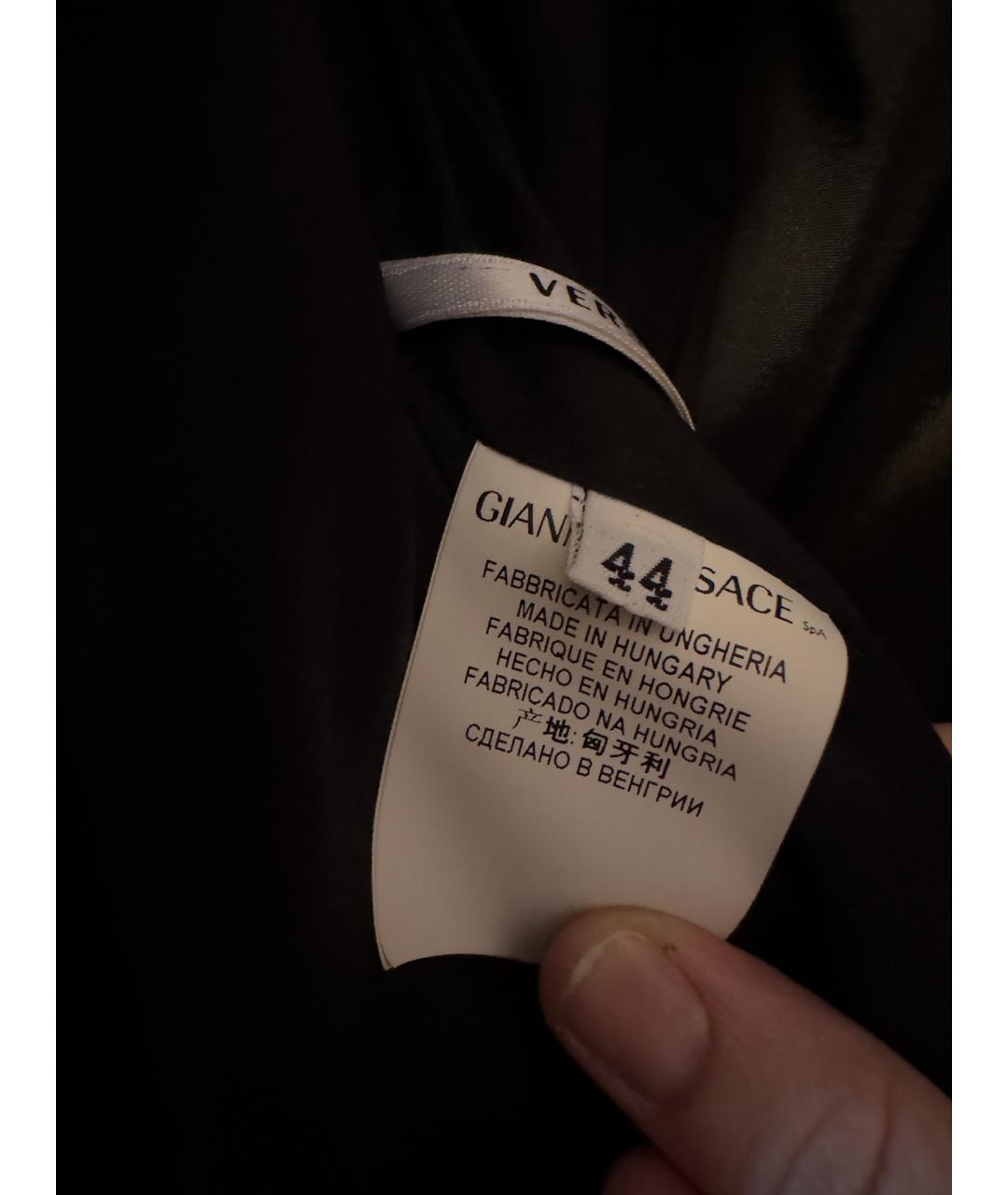 VERSACE COLLECTION Синее хлопковое повседневное платье, фото 4