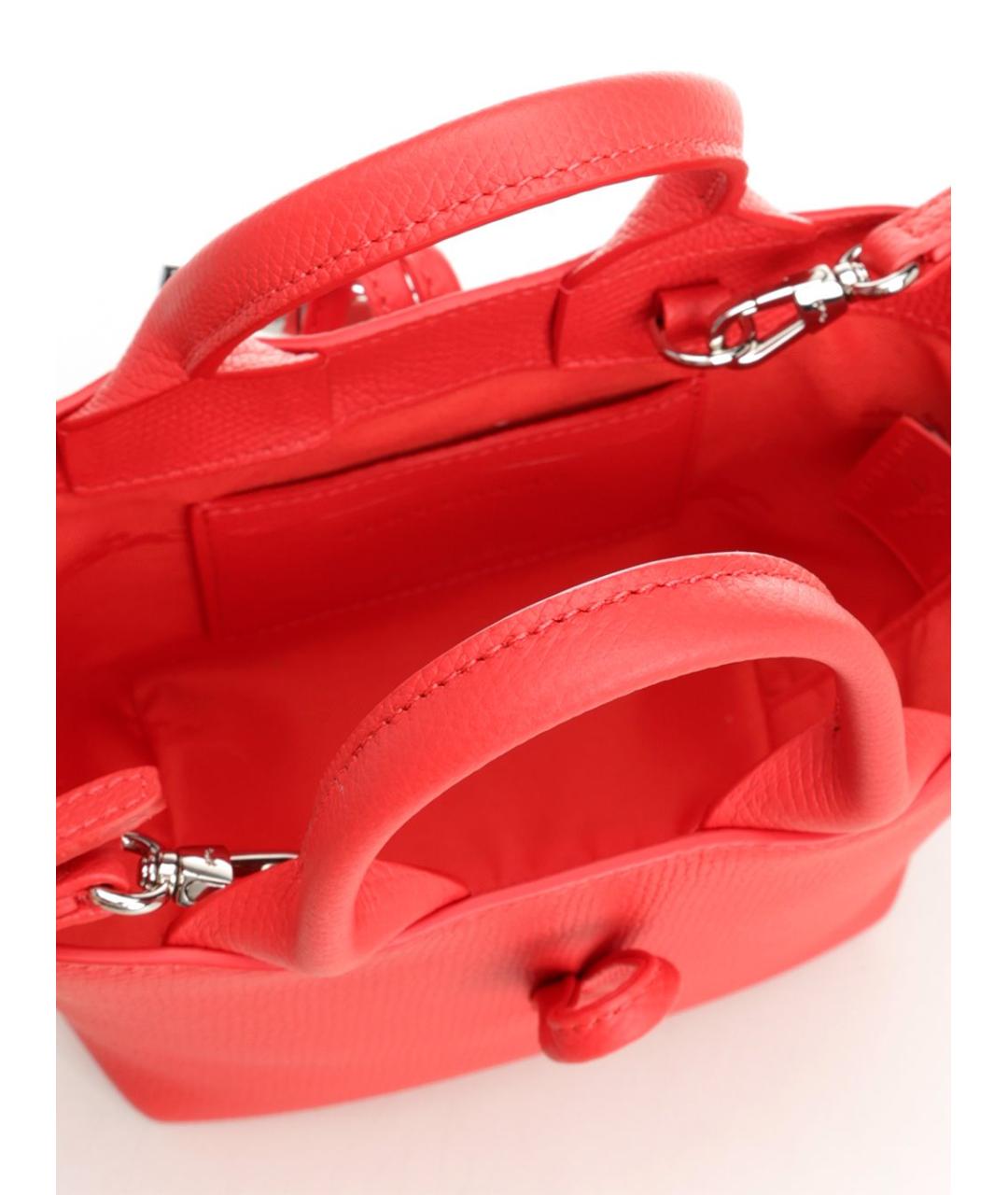 LONGCHAMP Красная кожаная сумка с короткими ручками, фото 4